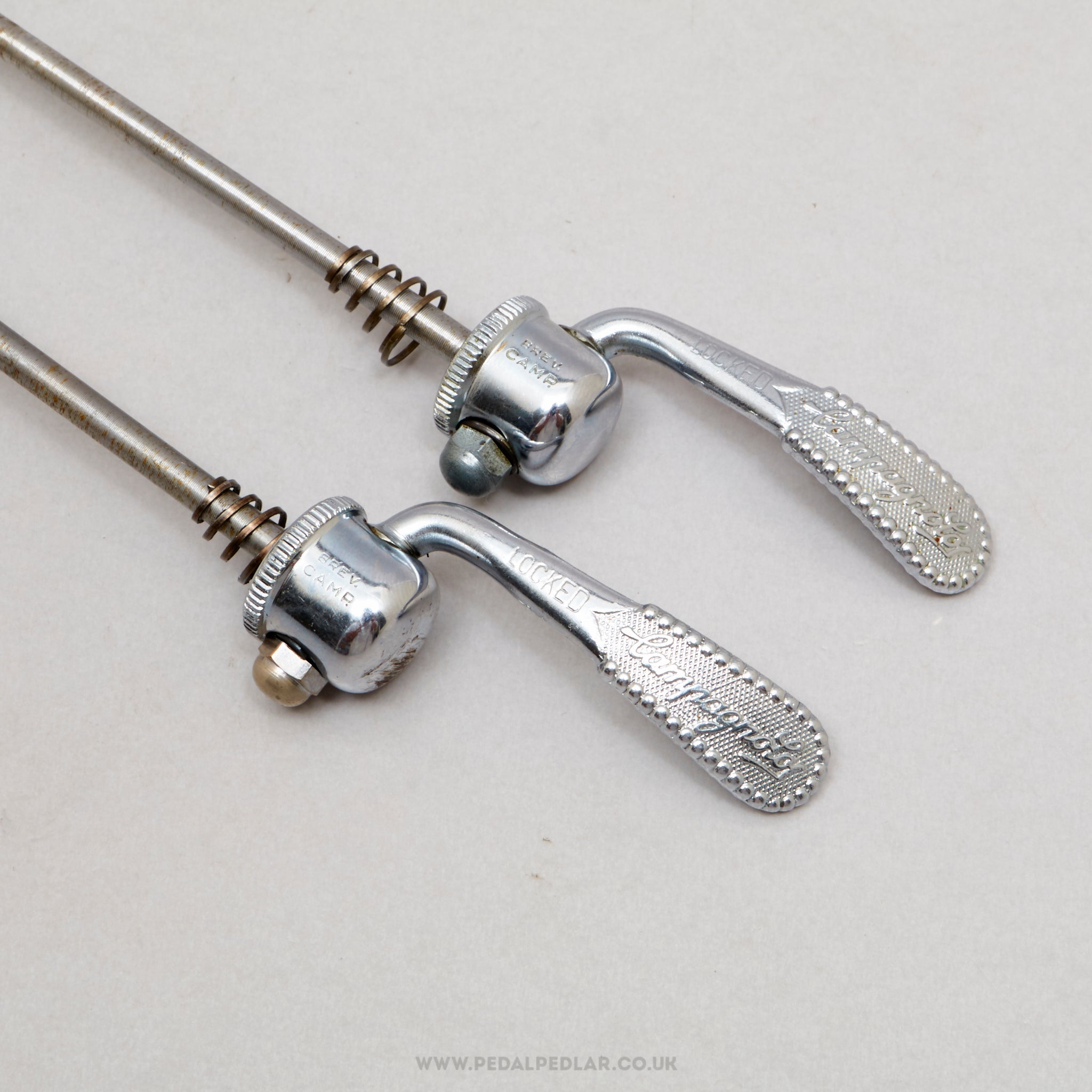 Campagnolo Nuovo/Super Record (1001/3 / 1006/8) Vintage Quick Release Skewers - Pedal Pedlar - Bike Parts For Sale