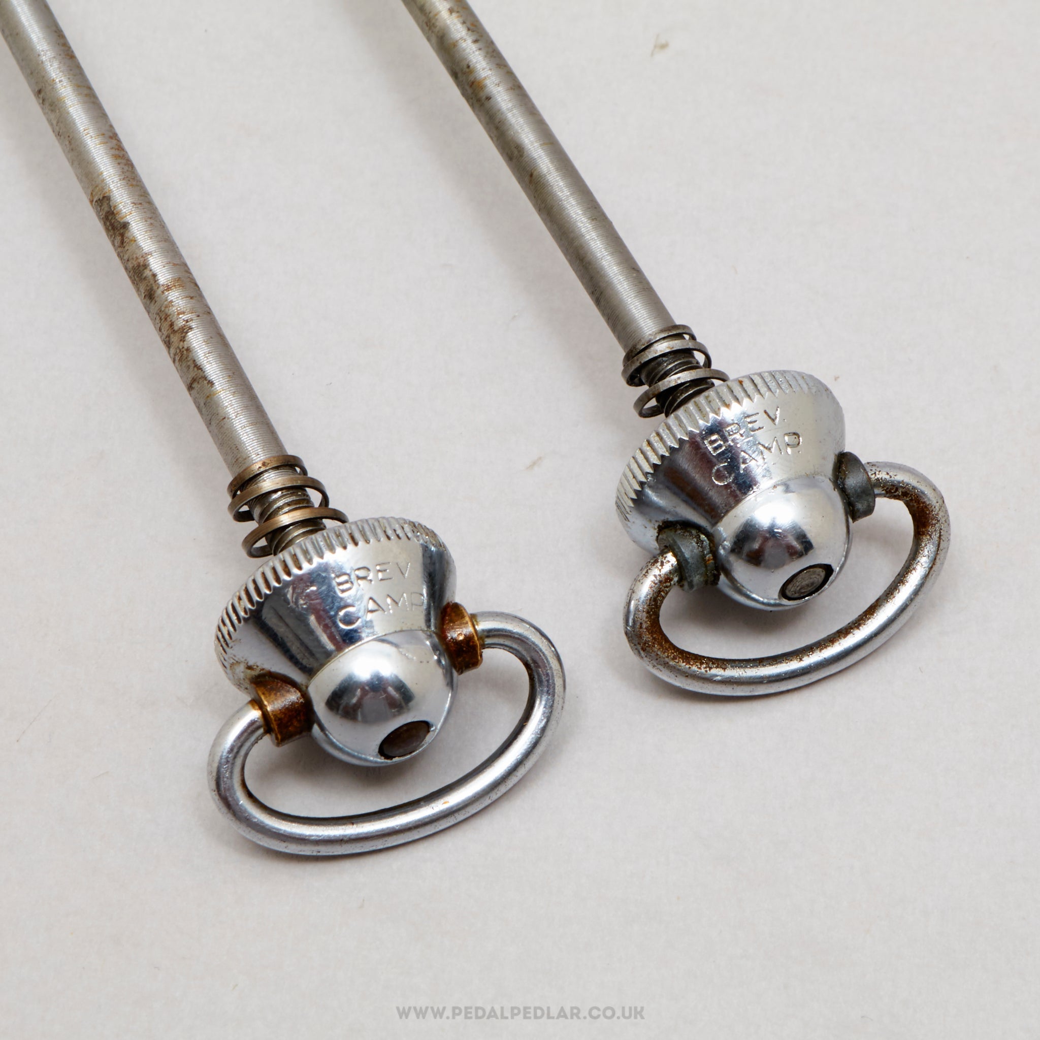 Campagnolo Nuovo/Super Record (1001/3 / 1006/8) Vintage Quick Release Skewers - Pedal Pedlar - Bike Parts For Sale