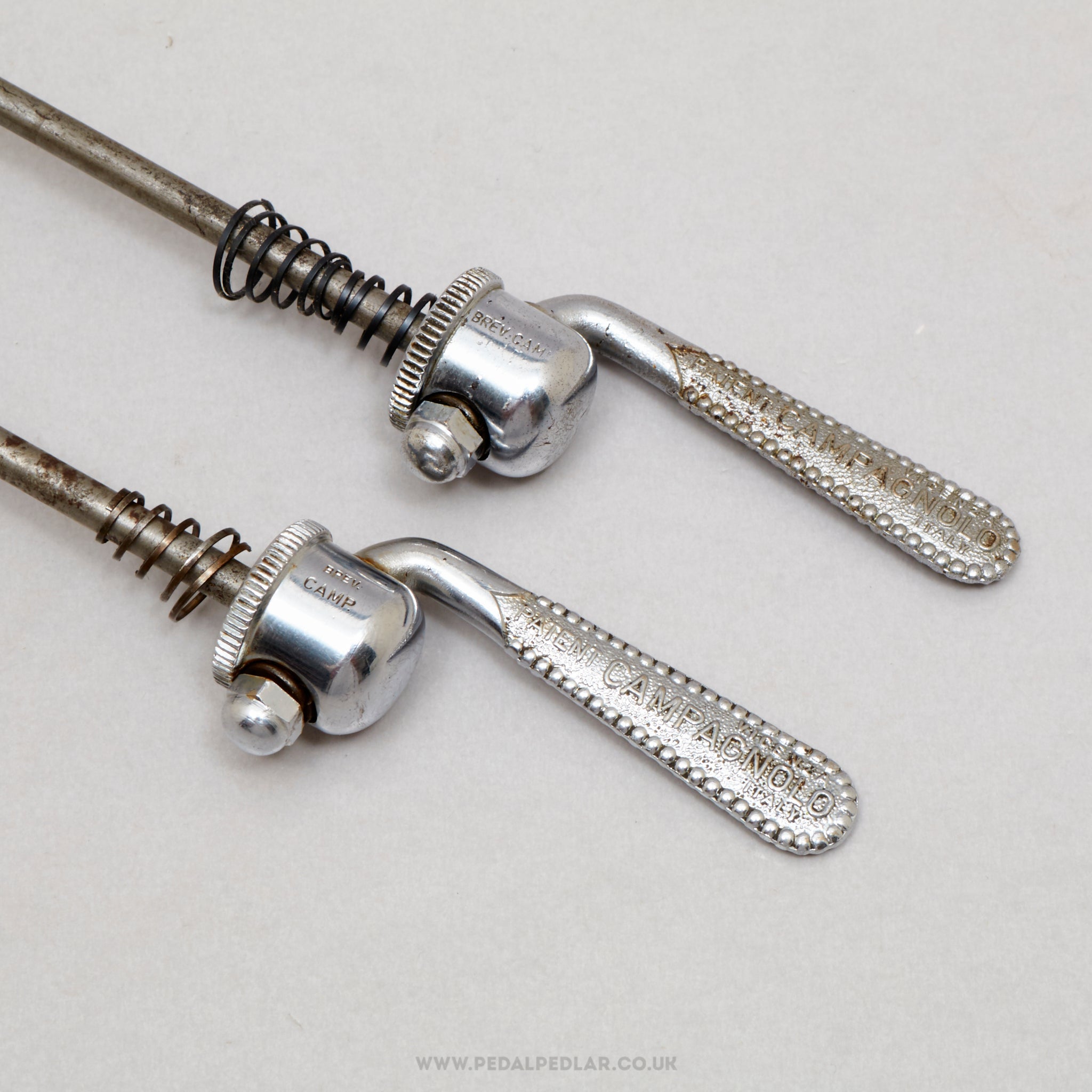 Campagnolo Nuovo/Super Record (1001/3 / 1006/8) Vintage Quick Release Skewers - Pedal Pedlar - Bike Parts For Sale