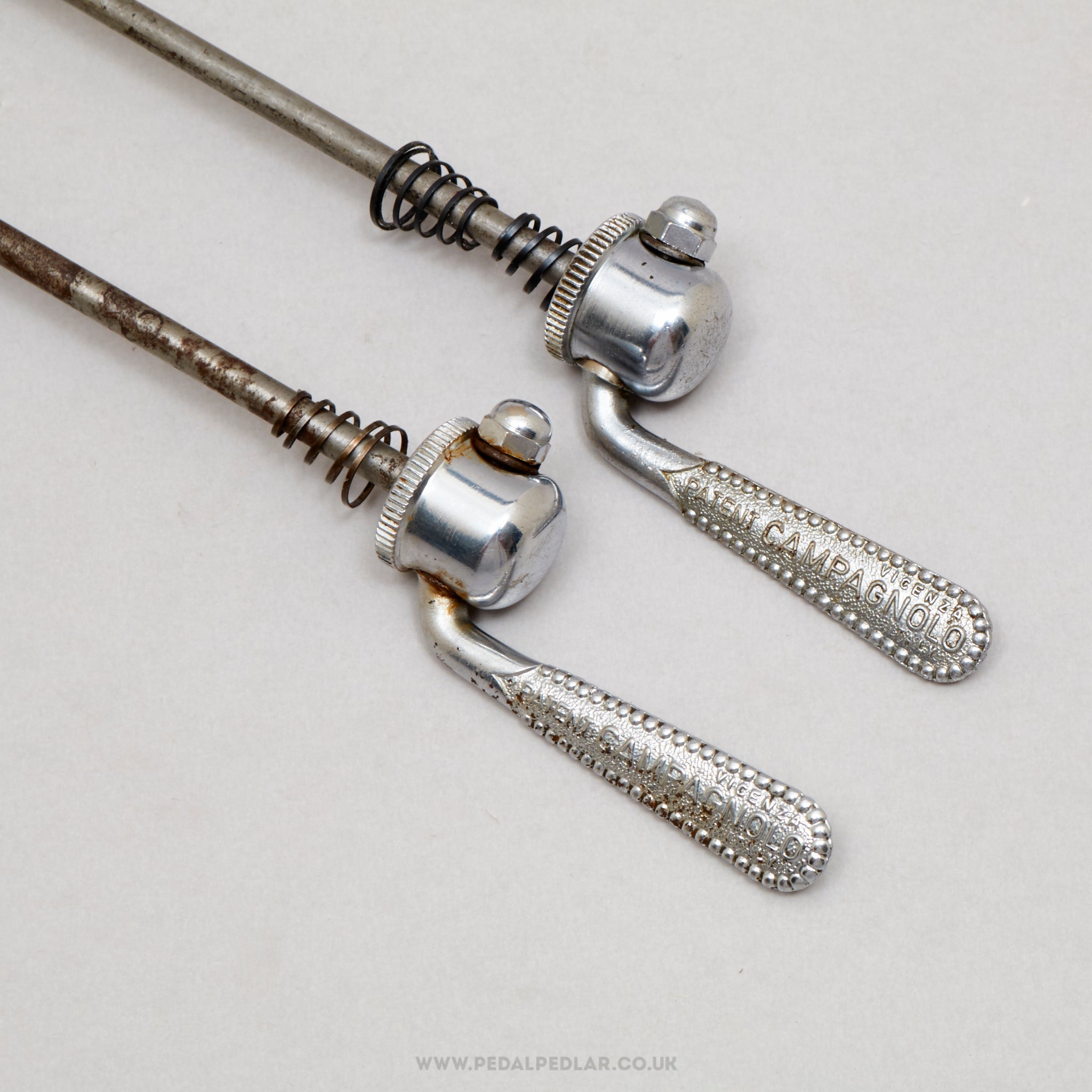 Campagnolo Nuovo/Super Record (1001/3 / 1006/8) Vintage Quick Release Skewers - Pedal Pedlar - Bike Parts For Sale