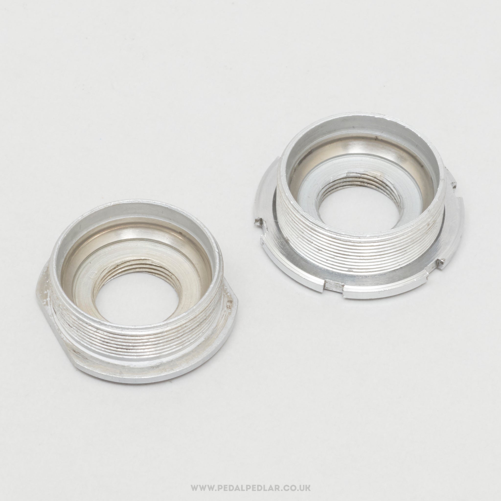 Campagnolo Nuovo Record (745/A / 746/A) Early Version Vintage English Bottom Bracket Cups - Pedal Pedlar - Bike Parts For Sale