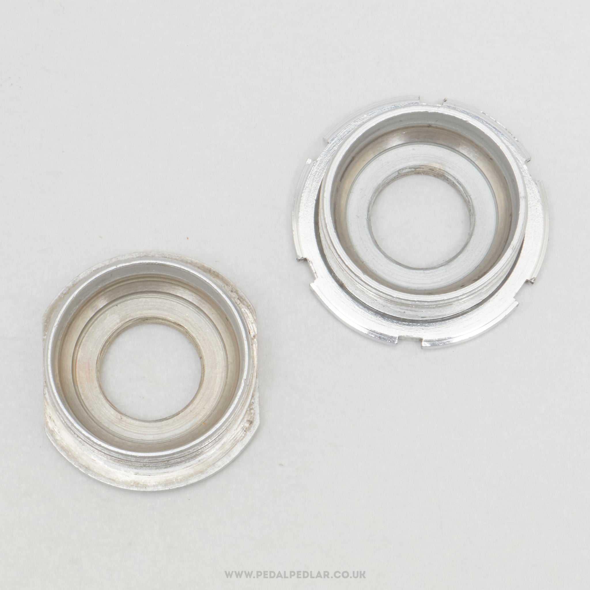 Campagnolo Nuovo Record (745/A / 746/A) Early Version Vintage English Bottom Bracket Cups - Pedal Pedlar - Bike Parts For Sale