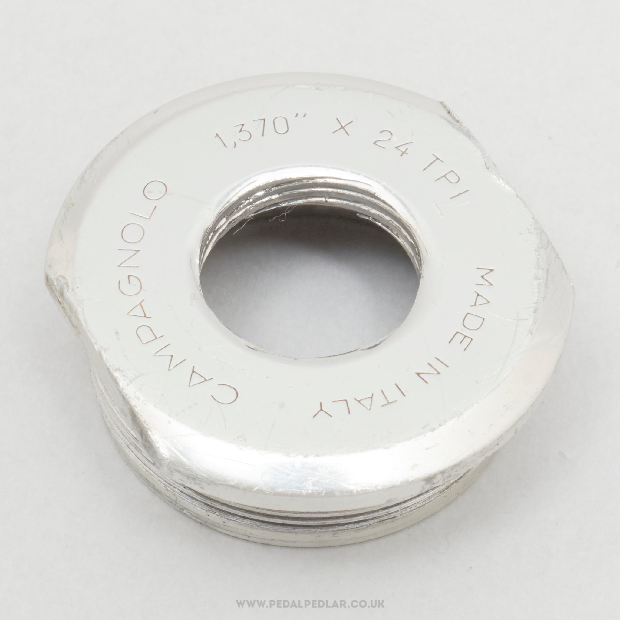 Campagnolo C-Record 2nd Gen Vintage English Fixed Bottom Bracket Cup - Pedal Pedlar - Bike Parts For Sale