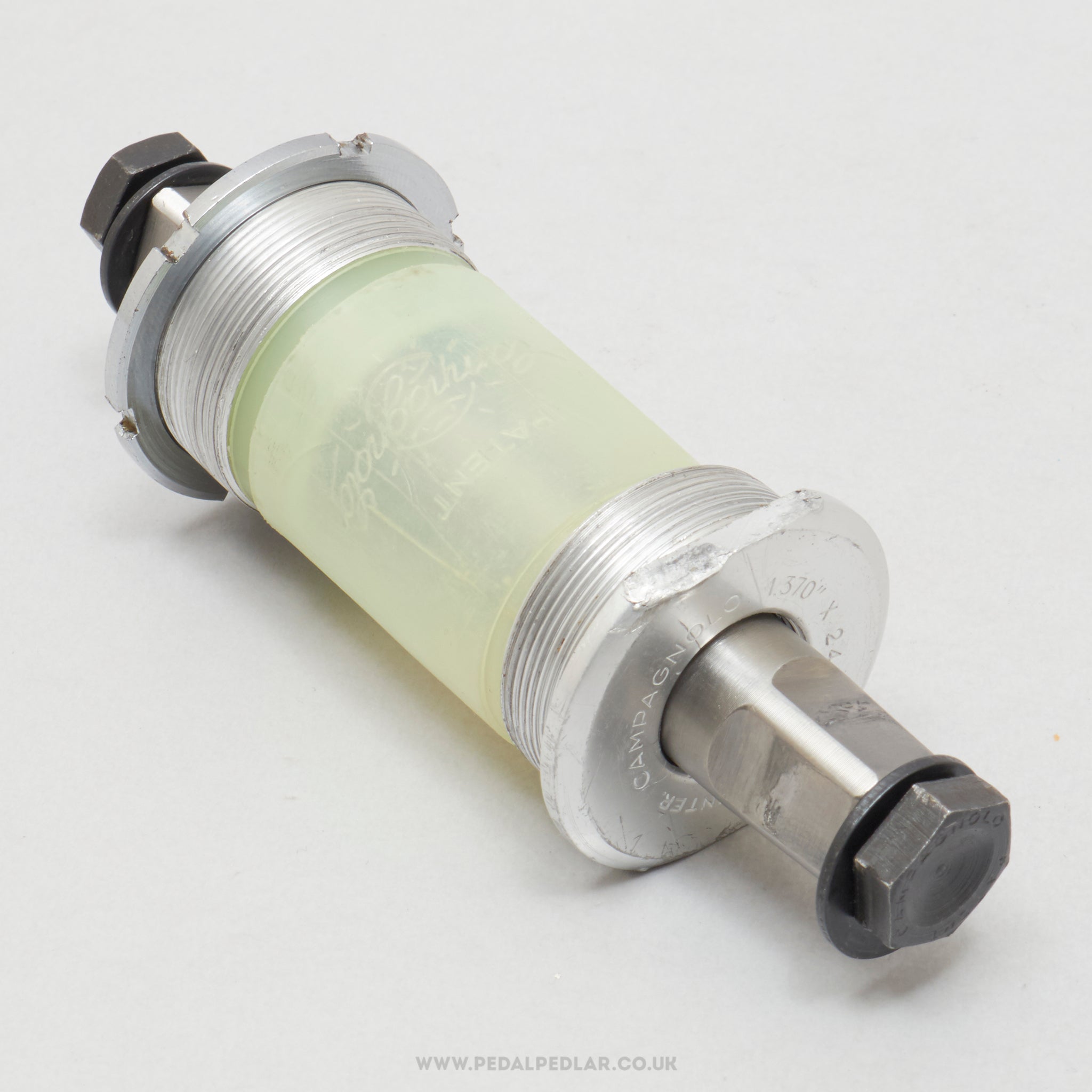 Campagnolo Super Record (4031) 1st Gen Titanium Vintage English 115 mm Bottom Bracket - Pedal Pedlar - Bike Parts For Sale