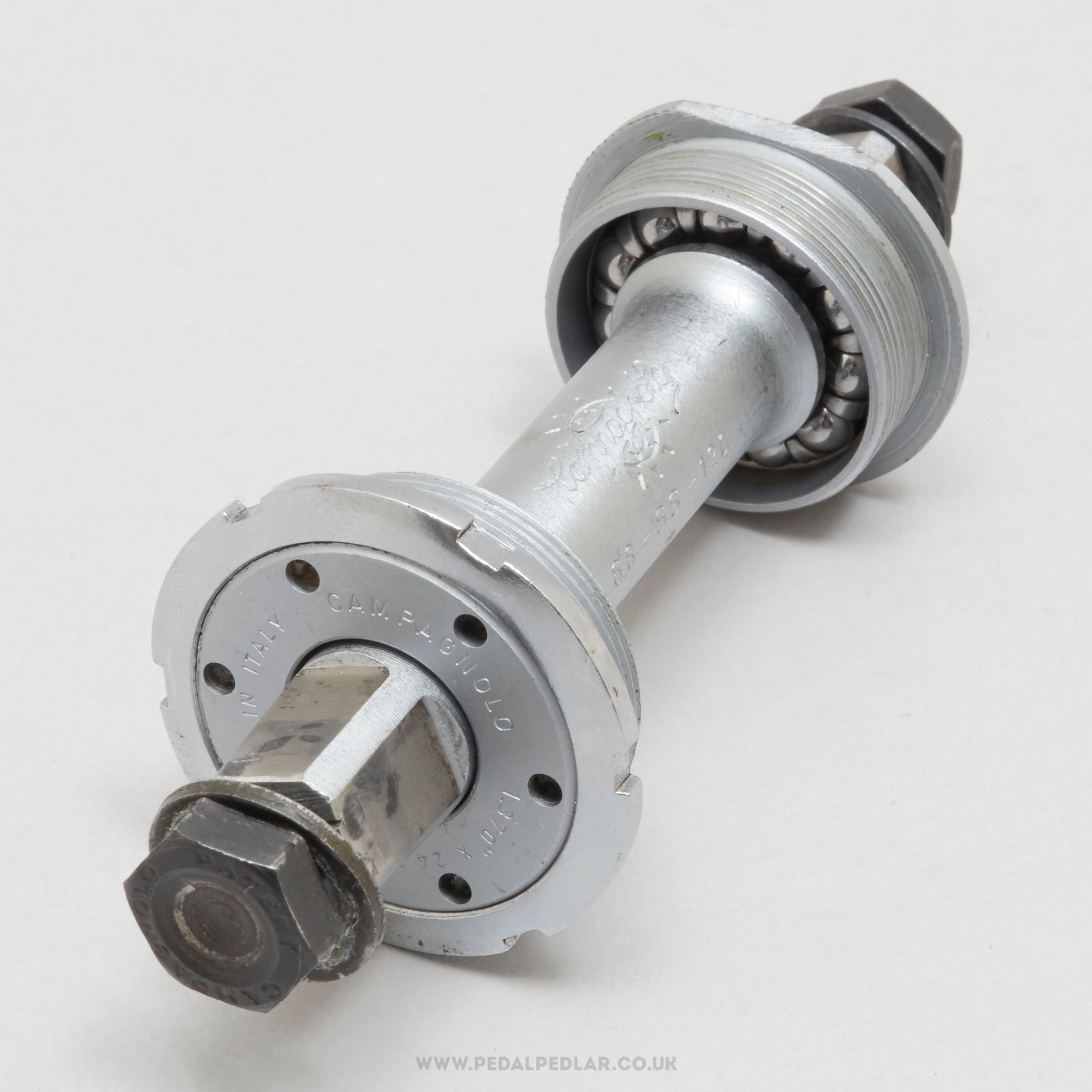 Campagnolo Nuovo Record (1046/A) Vintage English 112 mm Bottom Bracket - Pedal Pedlar - Bike Parts For Sale
