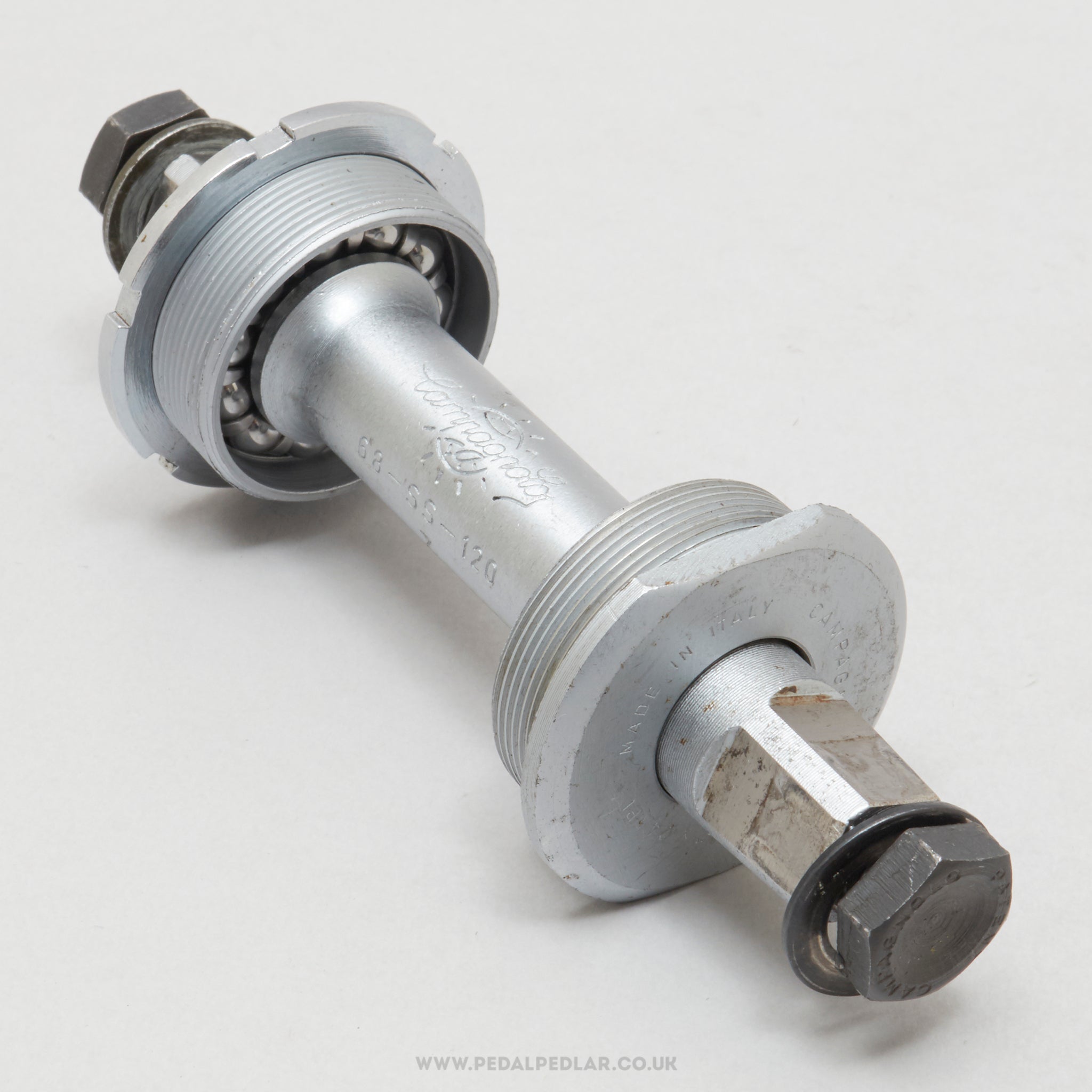 Campagnolo Nuovo Record (1046/A) Vintage English 112 mm Bottom Bracket - Pedal Pedlar - Bike Parts For Sale