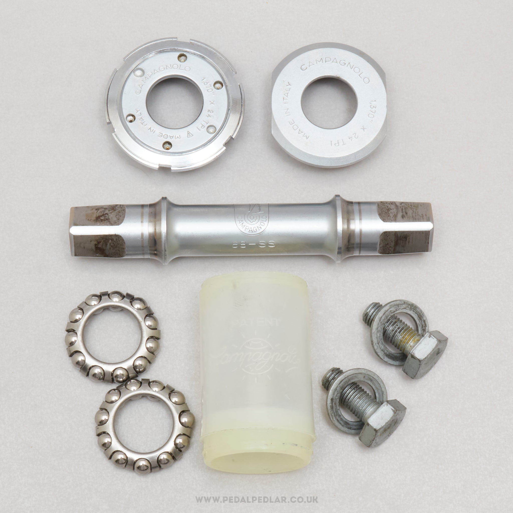 Campagnolo Chorus (703/101) Vintage English 111 mm Bottom Bracket - Pedal Pedlar - Bike Parts For Sale