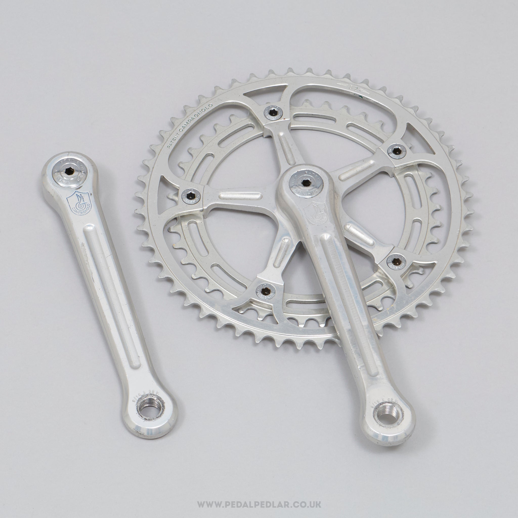 Campagnolo Super Record (1049/A) Strada c.1975 Vintage 170 mm Road Chainset - Pedal Pedlar - Bike Parts For Sale