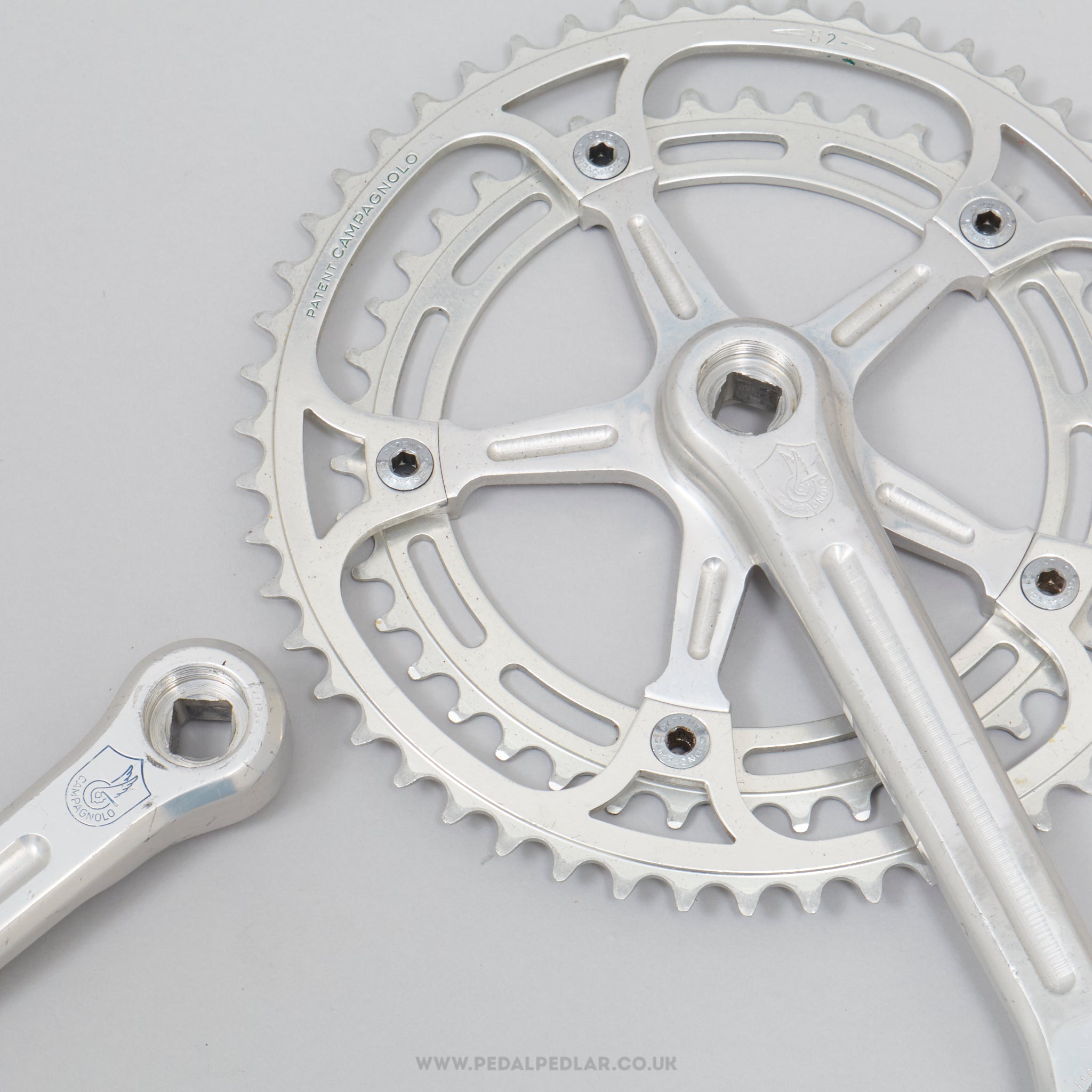 Campagnolo Super Record (1049/A) Strada c.1975 Vintage 170 mm Road Chainset - Pedal Pedlar - Bike Parts For Sale