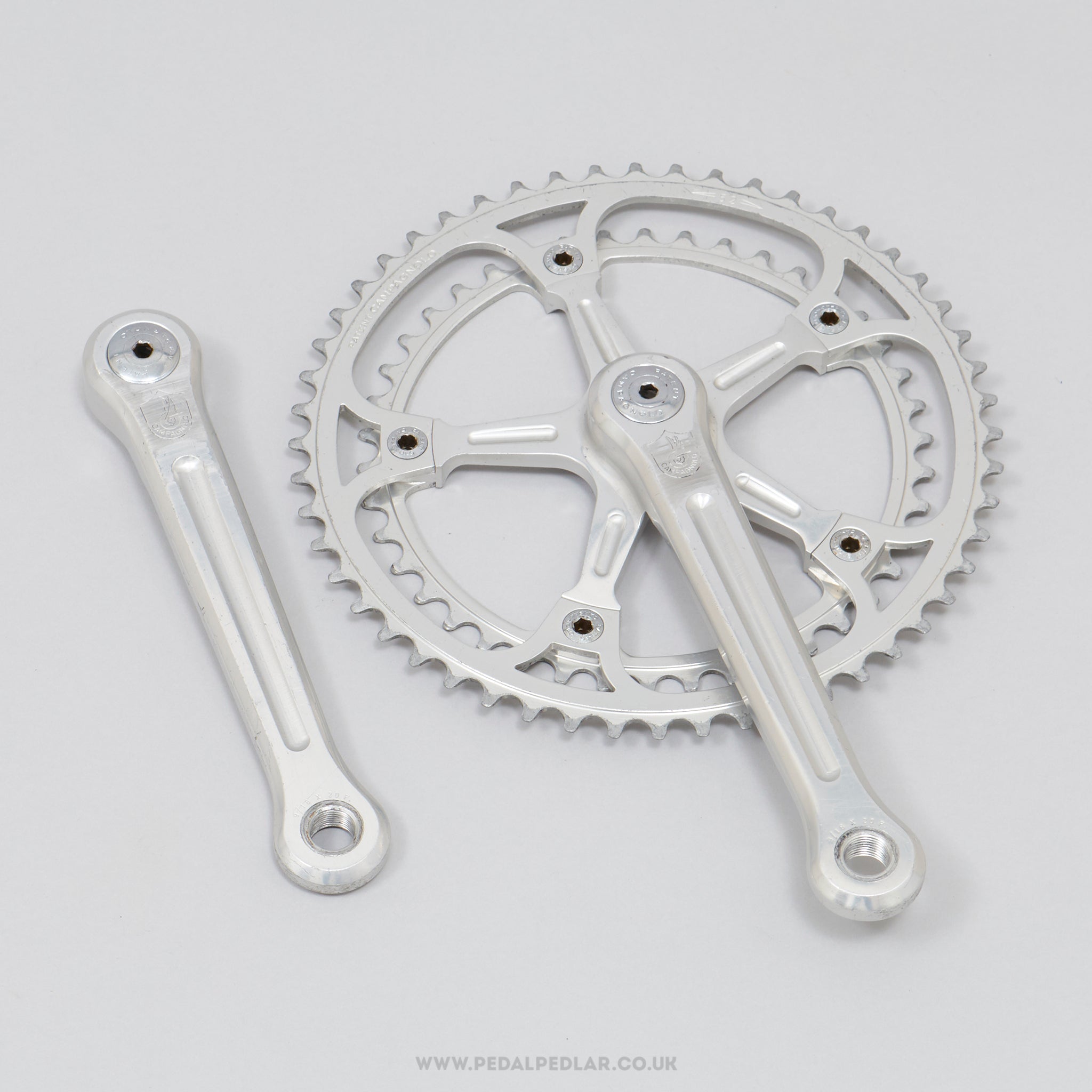 Campagnolo Super Record (1049/A) Strada c.1977 Vintage 170 mm Road Chainset - Pedal Pedlar - Bike Parts For Sale