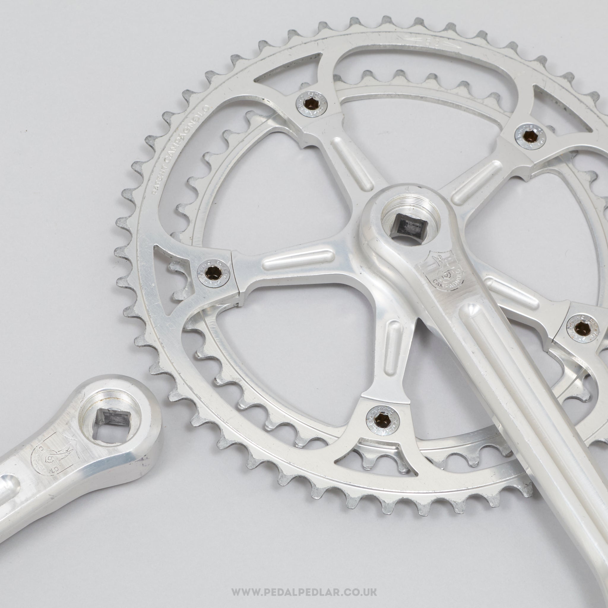 Campagnolo Super Record (1049/A) Strada c.1977 Vintage 170 mm Road Chainset - Pedal Pedlar - Bike Parts For Sale