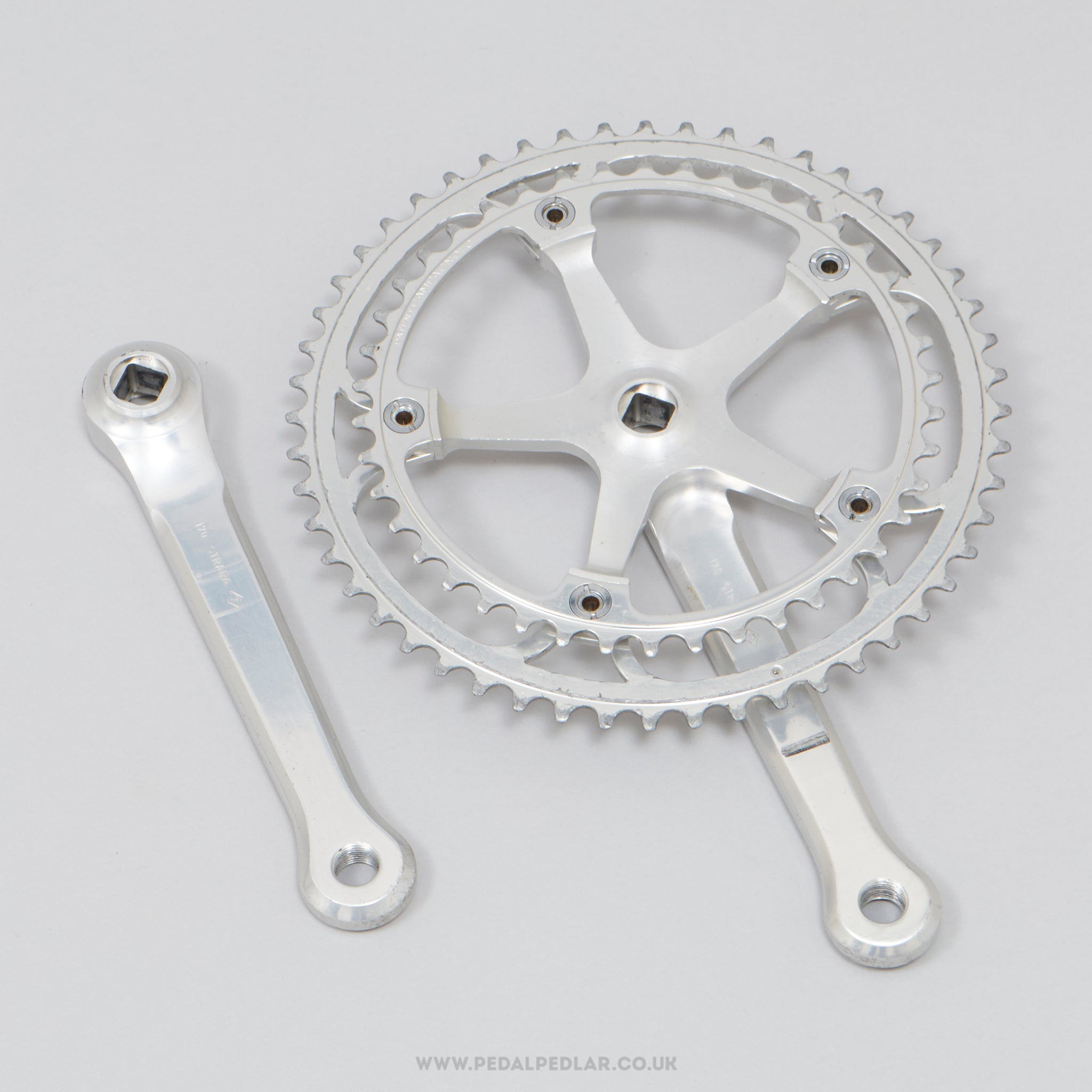 Campagnolo Super Record (1049/A) Strada c.1977 Vintage 170 mm Road Chainset - Pedal Pedlar - Bike Parts For Sale