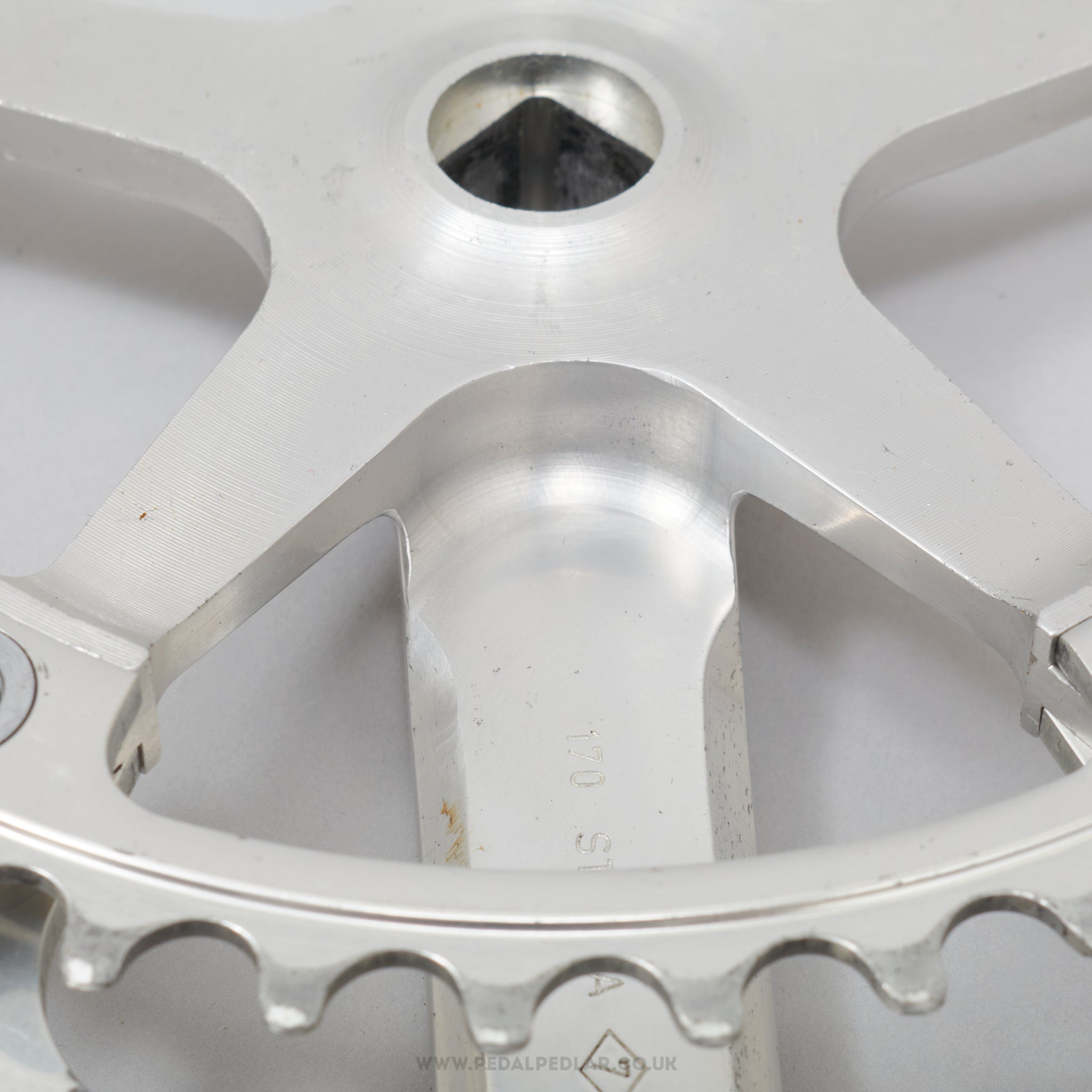 Campagnolo Super Record (1049/A) Strada c.1977 Vintage 170 mm Road Chainset - Pedal Pedlar - Bike Parts For Sale