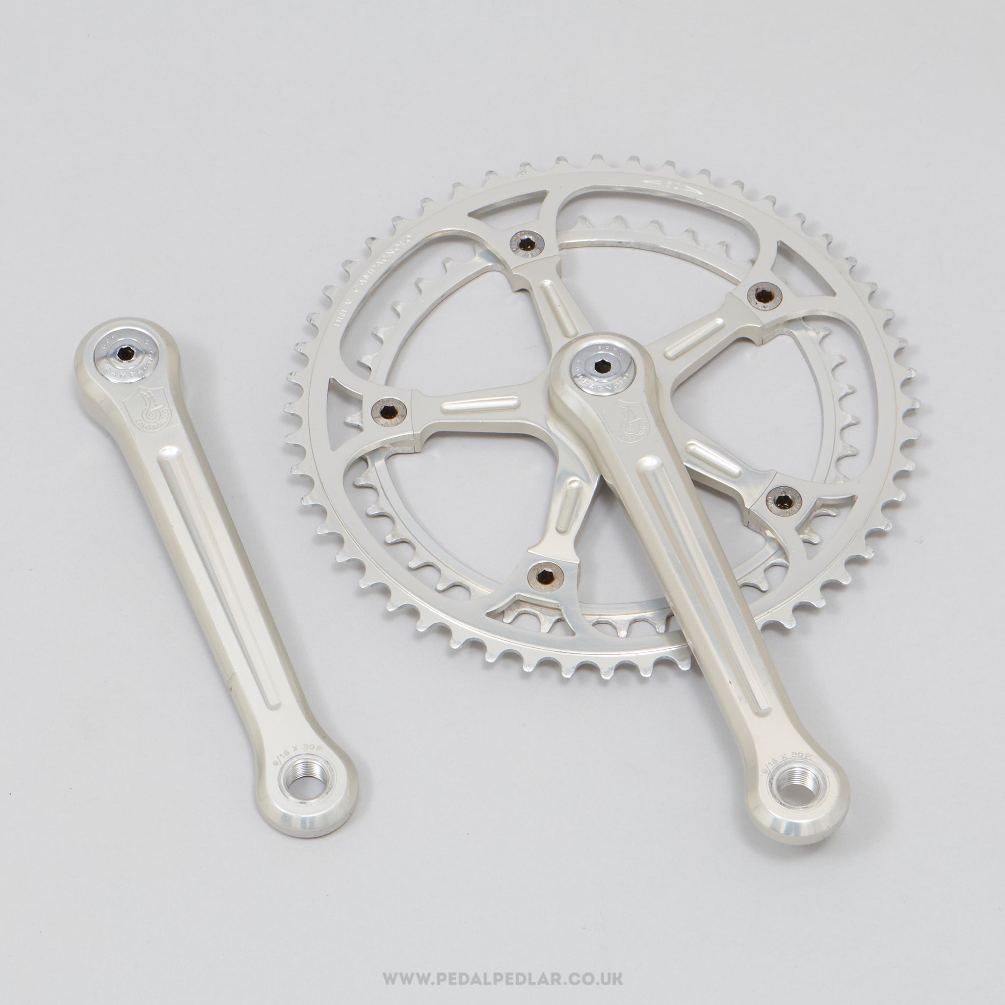 Campagnolo Super Record (1049/A) Strada c.1981 Vintage 170 mm Road Chainset - Pedal Pedlar - Bike Parts For Sale