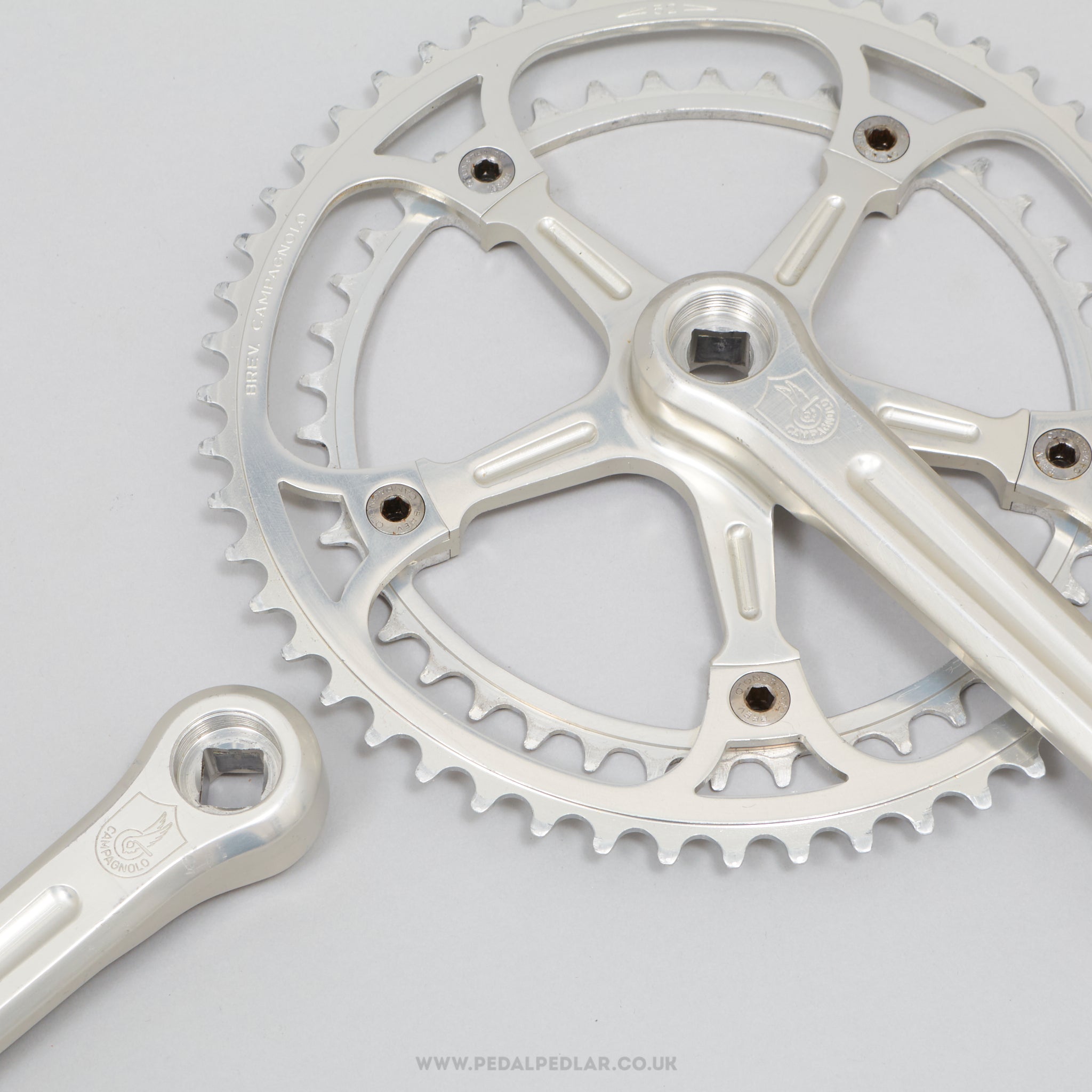 Campagnolo Super Record (1049/A) Strada c.1981 Vintage 170 mm Road Chainset - Pedal Pedlar - Bike Parts For Sale