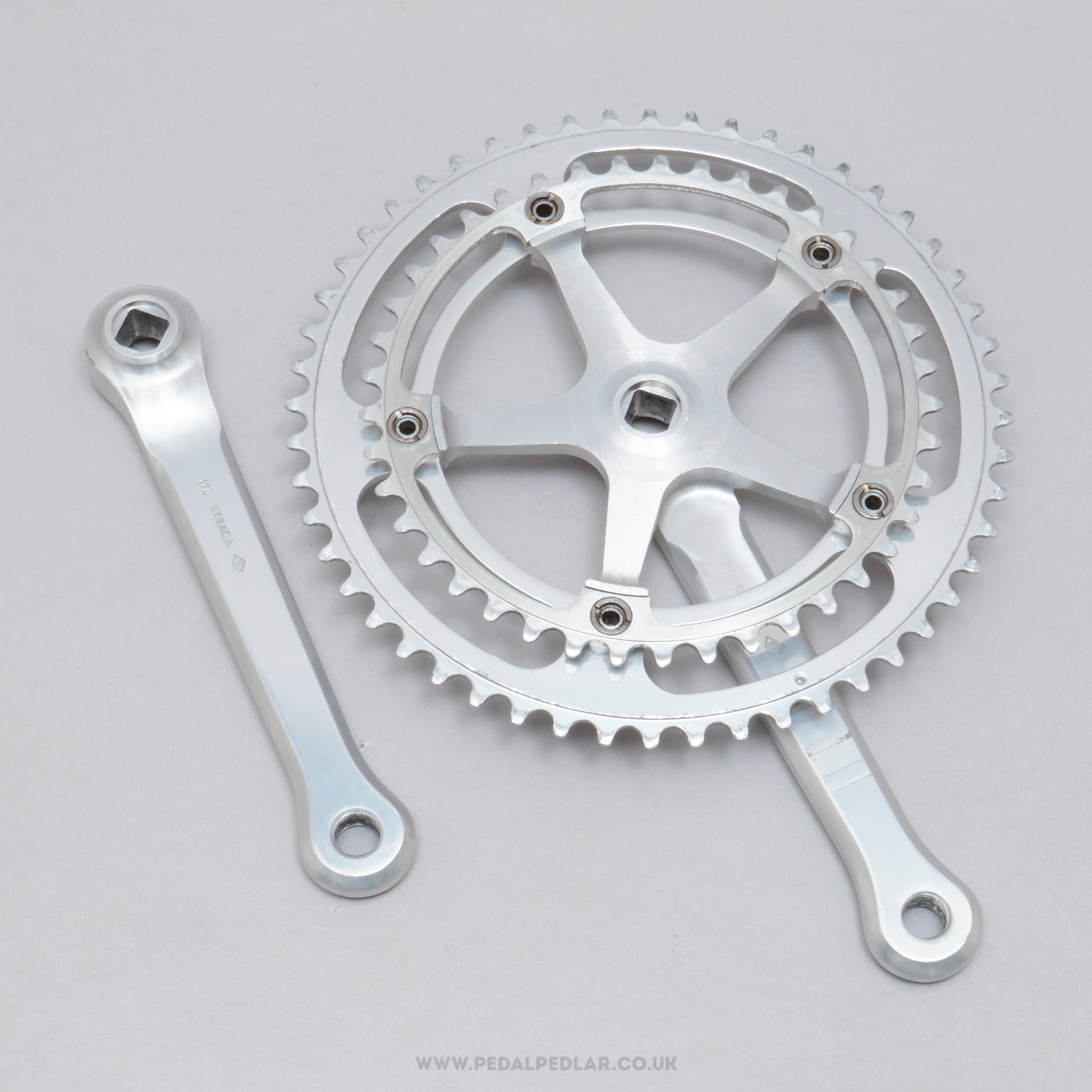 Campagnolo Nuovo Record (1049) Strada c.1978 Vintage 170 mm Road Chainset - Pedal Pedlar - Bike Parts For Sale