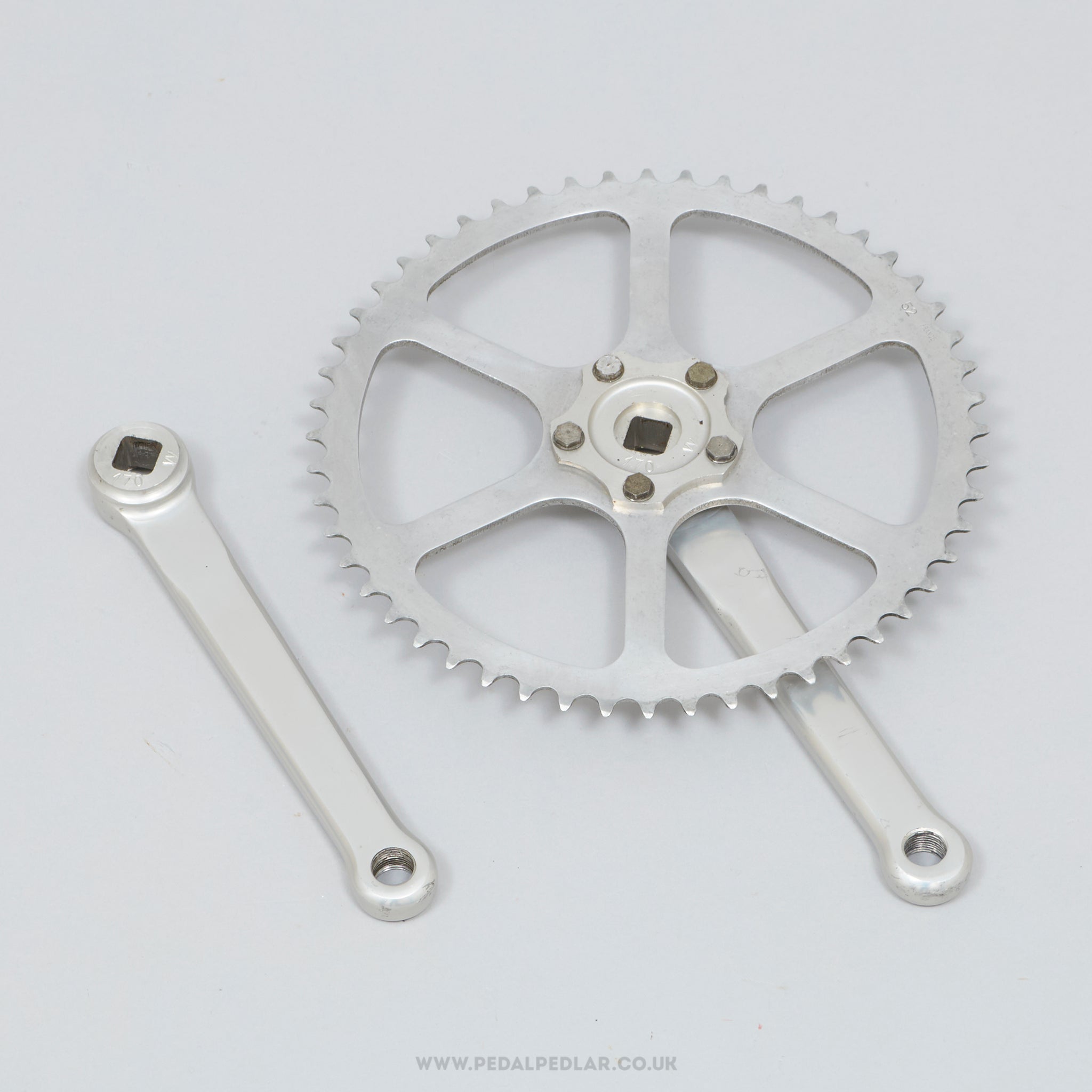 Specialites T.A. Piste (1690 / P205) 2nd Type Vintage 170 mm Track Chainset - Pedal Pedlar - Bike Parts For Sale