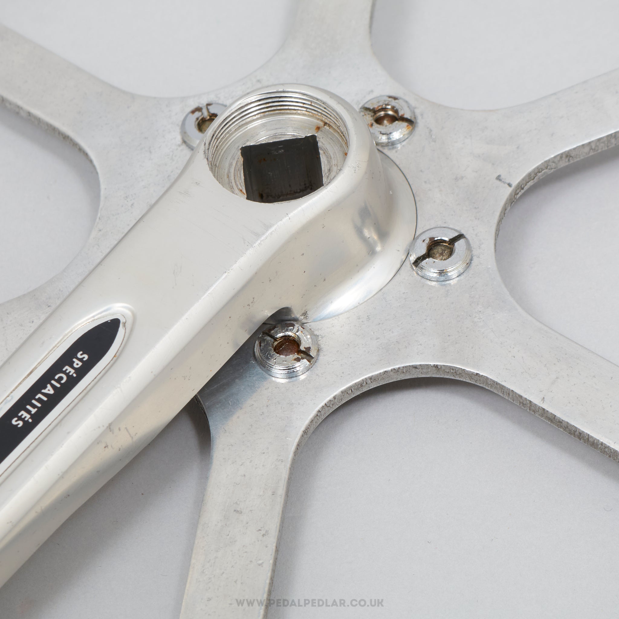 Specialites T.A. Piste (1690 / P205) 2nd Type Vintage 170 mm Track Chainset - Pedal Pedlar - Bike Parts For Sale