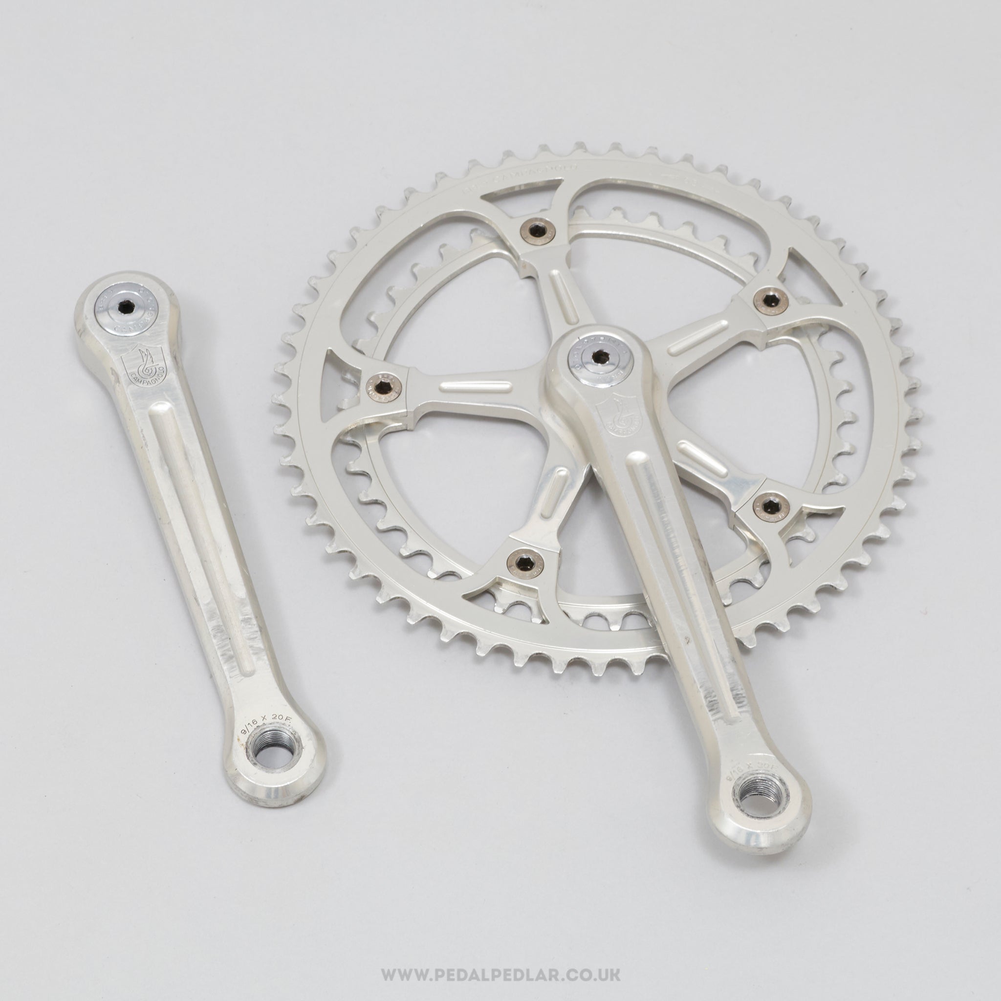 Campagnolo Super Record (1049/A) Strada c.1981 Vintage 172.5 mm Road Chainset - Pedal Pedlar - Bike Parts For Sale