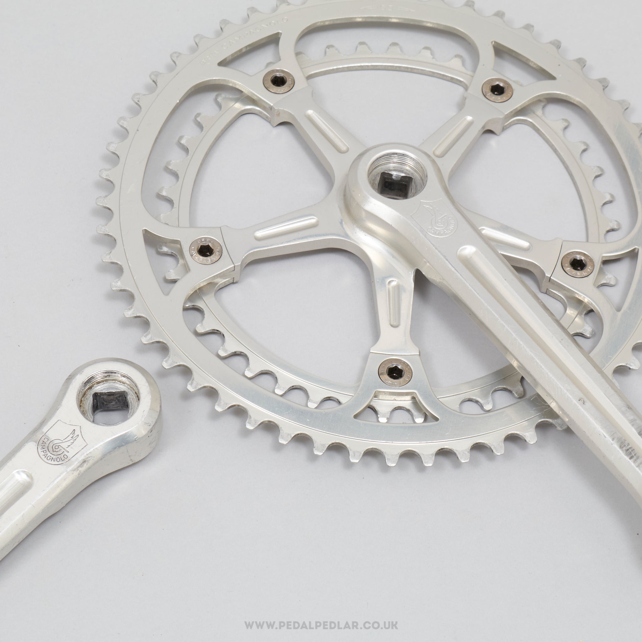 Campagnolo Super Record (1049/A) Strada c.1981 Vintage 172.5 mm Road Chainset - Pedal Pedlar - Bike Parts For Sale
