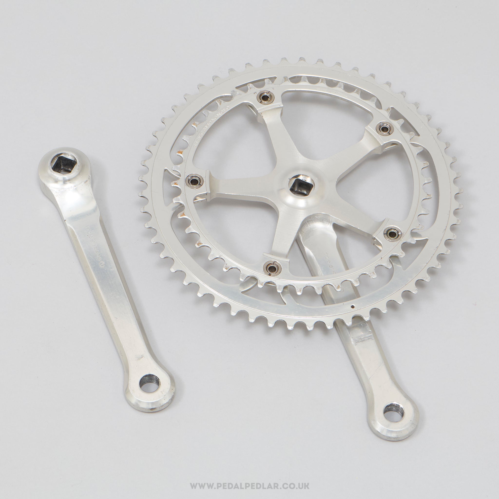 Campagnolo Super Record (1049/A) Strada c.1981 Vintage 172.5 mm Road Chainset - Pedal Pedlar - Bike Parts For Sale