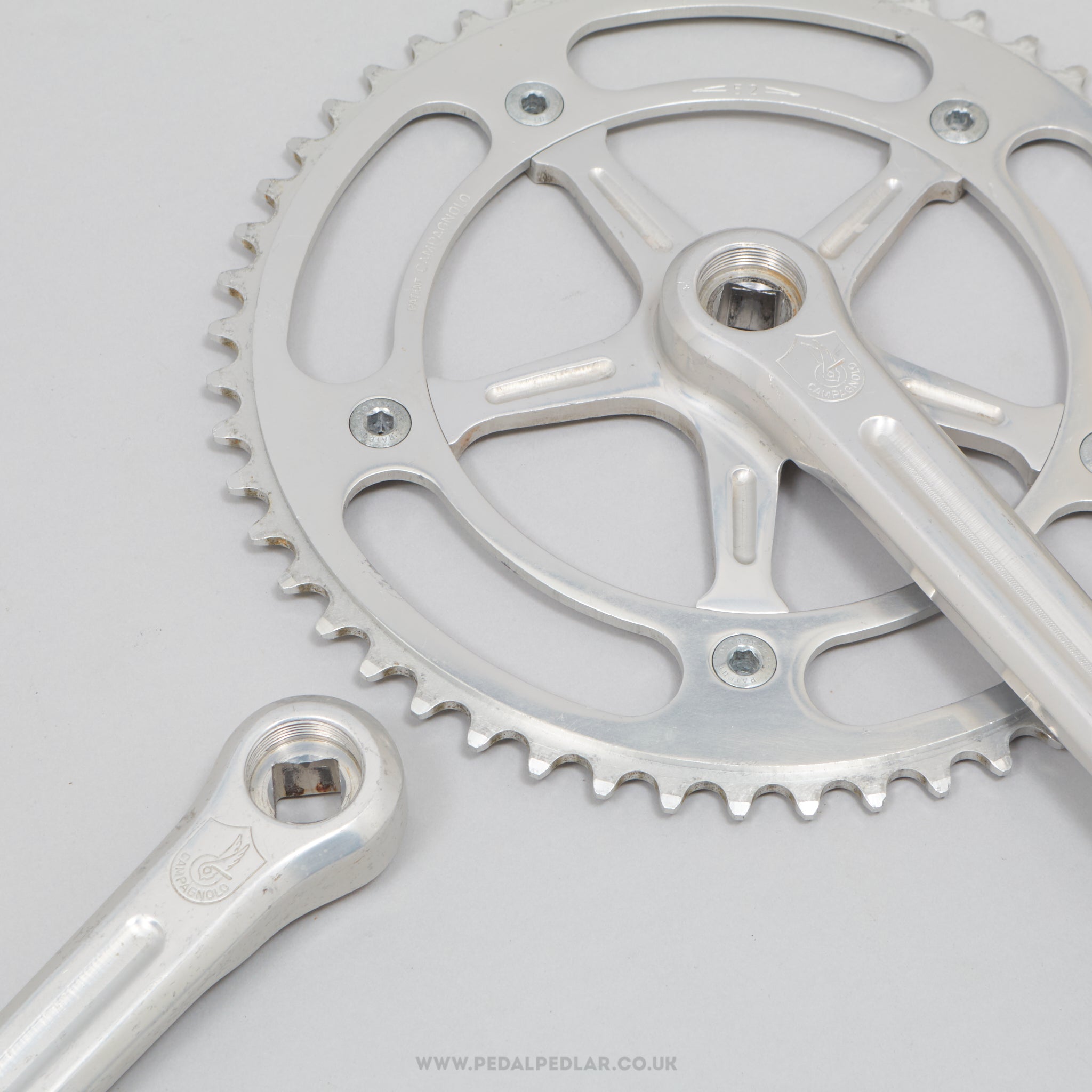 Campagnolo Record (1051) Pista 151 BCD Later Type Vintage 165 mm Track Chainset - Pedal Pedlar - Bike Parts For Sale