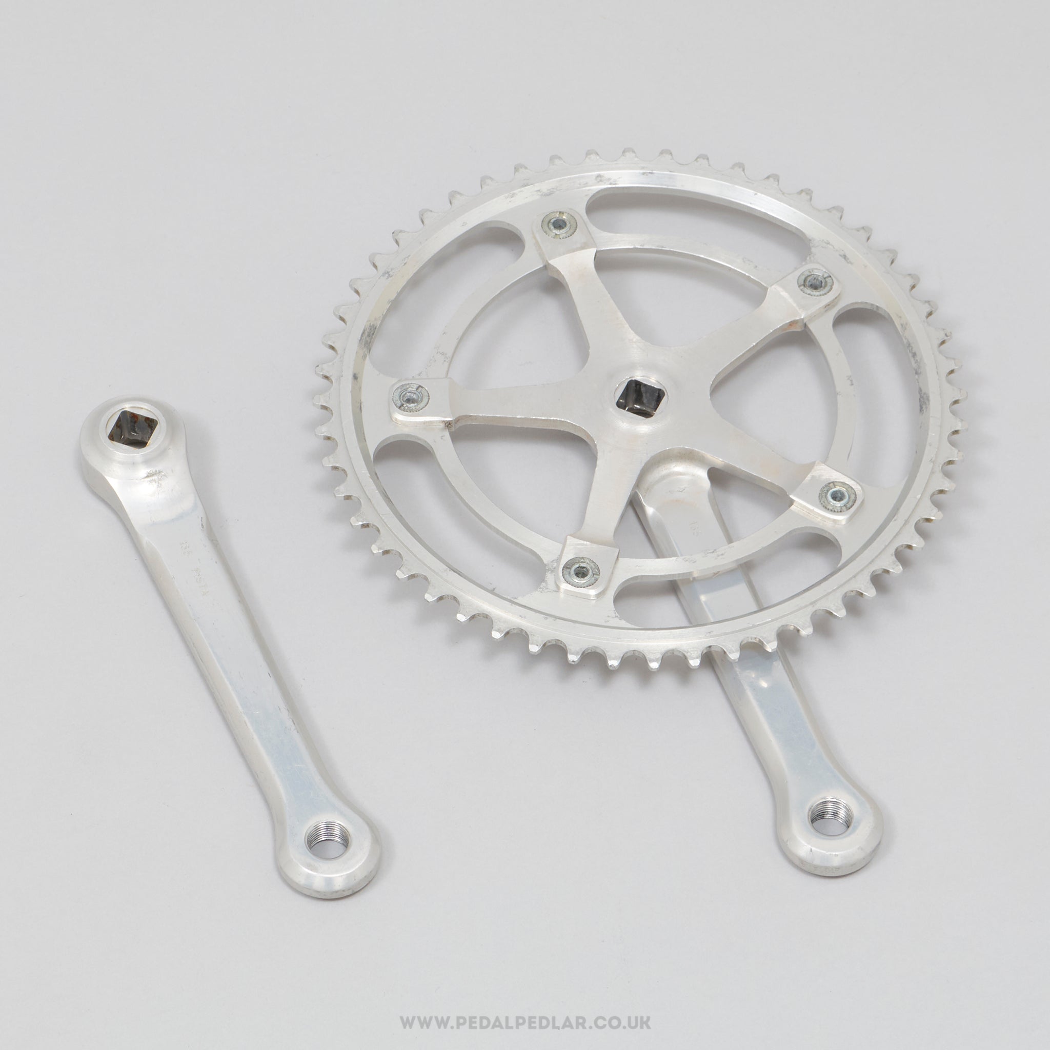 Campagnolo Record (1051) Pista 151 BCD Later Type Vintage 165 mm Track Chainset - Pedal Pedlar - Bike Parts For Sale