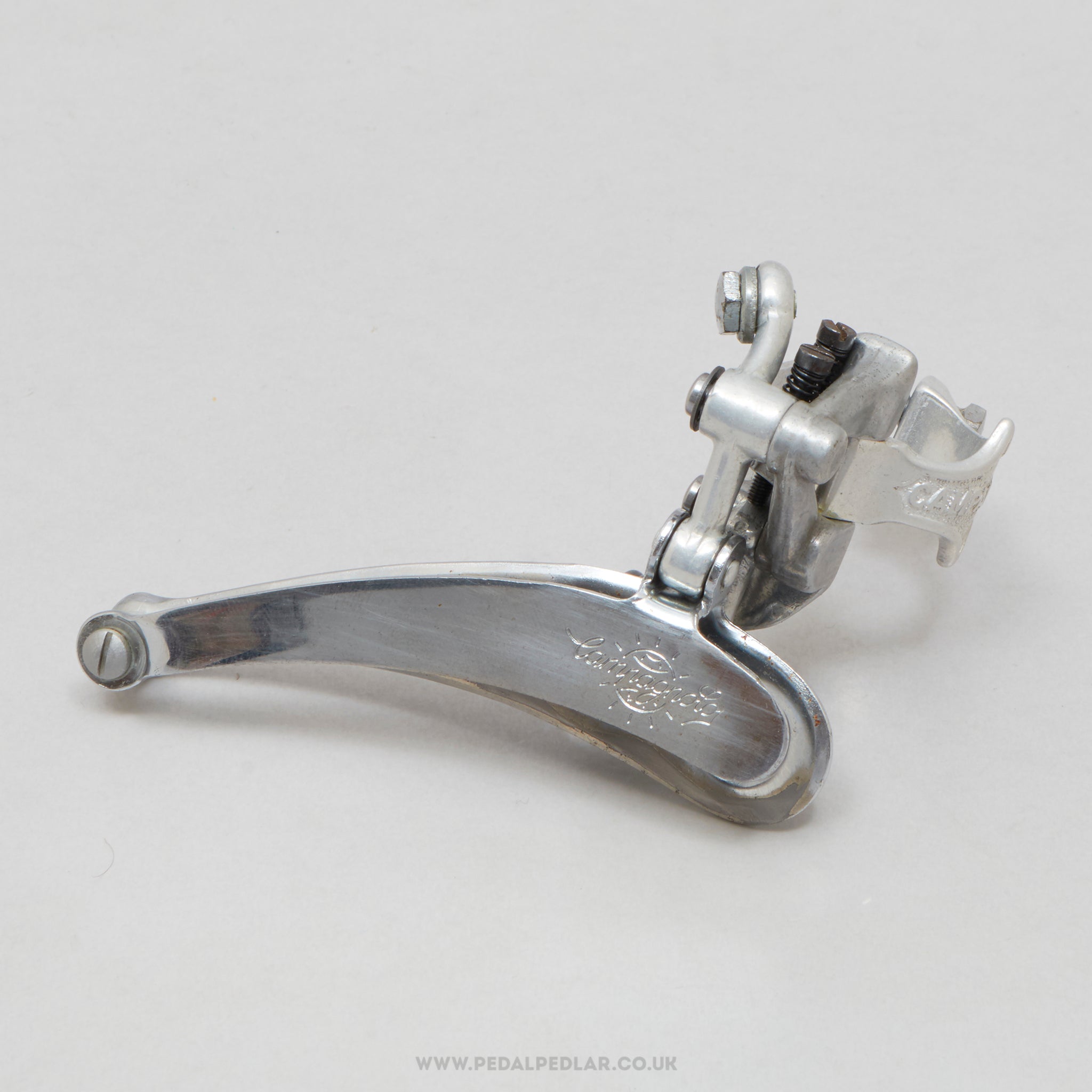 Campagnolo Record (1052/1) 3rd Gen Vintage Clamp-On 28.6 mm Front Derailleur - Pedal Pedlar - Bike Parts For Sale