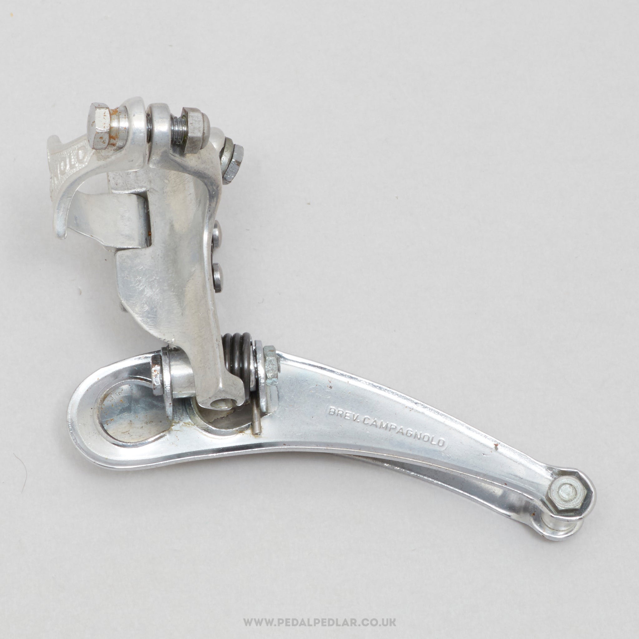 Campagnolo Record (1052/1) 3rd Gen Vintage Clamp-On 28.6 mm Front Derailleur - Pedal Pedlar - Bike Parts For Sale