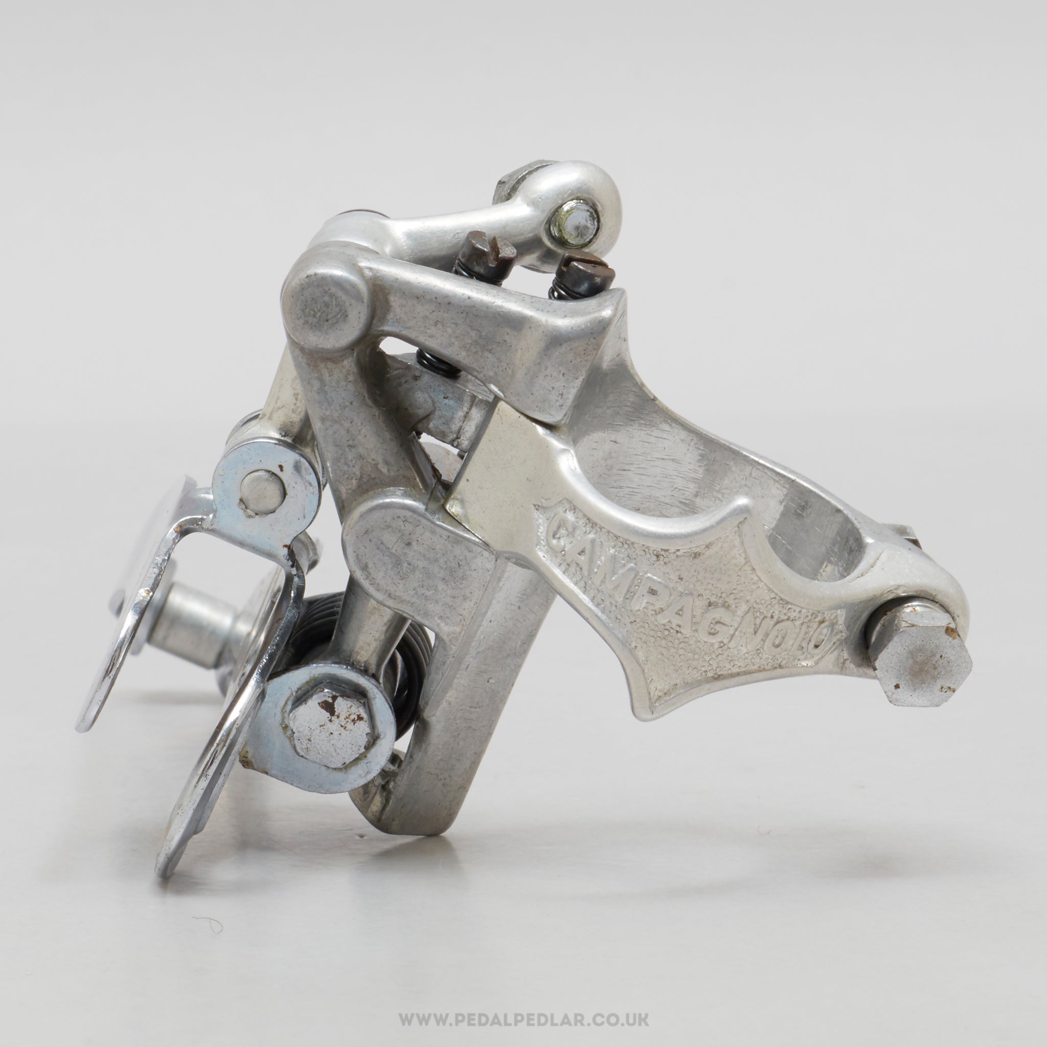 Campagnolo Record (1052/1) 3rd Gen Vintage Clamp-On 28.6 mm Front Derailleur - Pedal Pedlar - Bike Parts For Sale