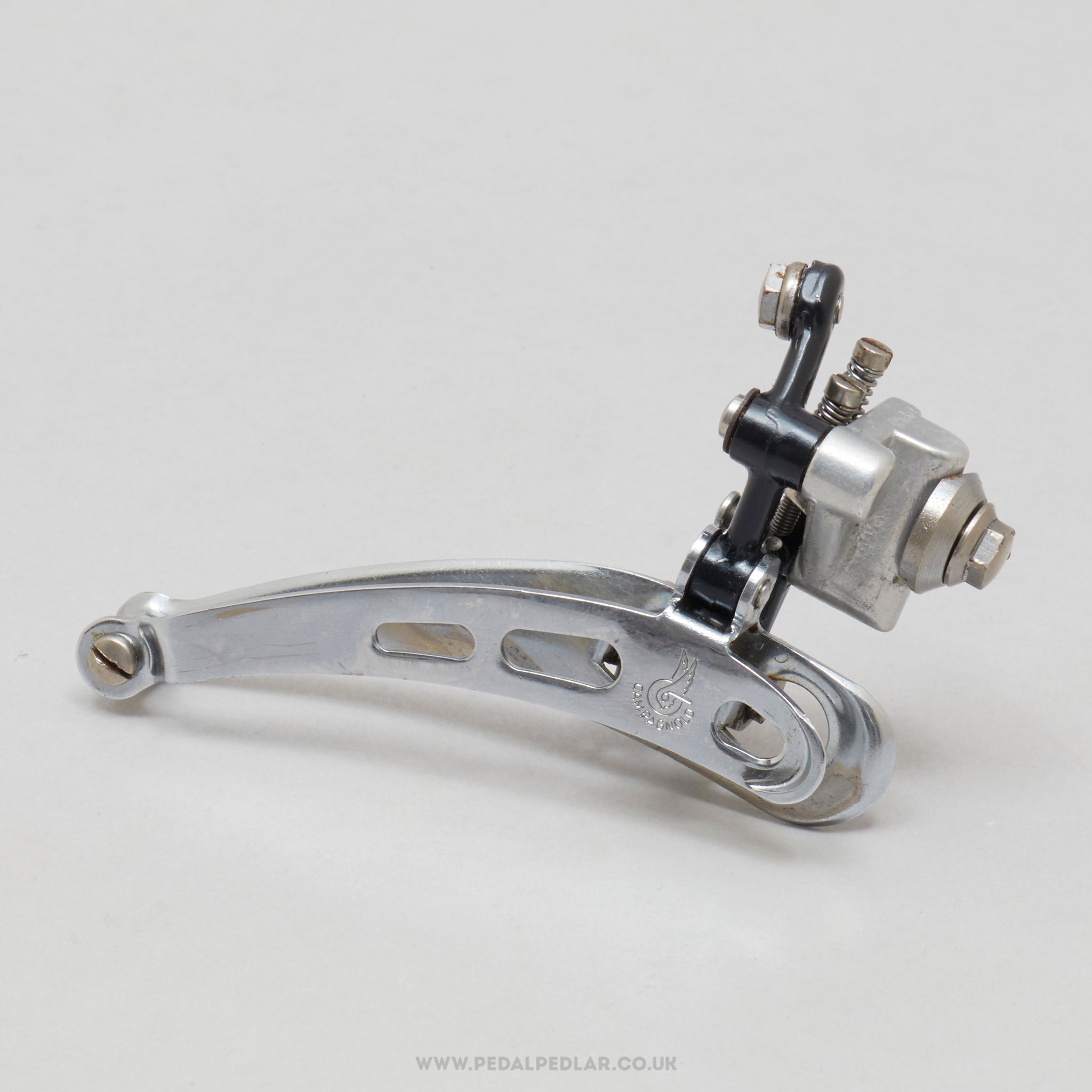 Campagnolo Super Record (1052/SR / 0104011) Vintage Braze-On Front Derailleur - Pedal Pedlar - Bike Parts For Sale