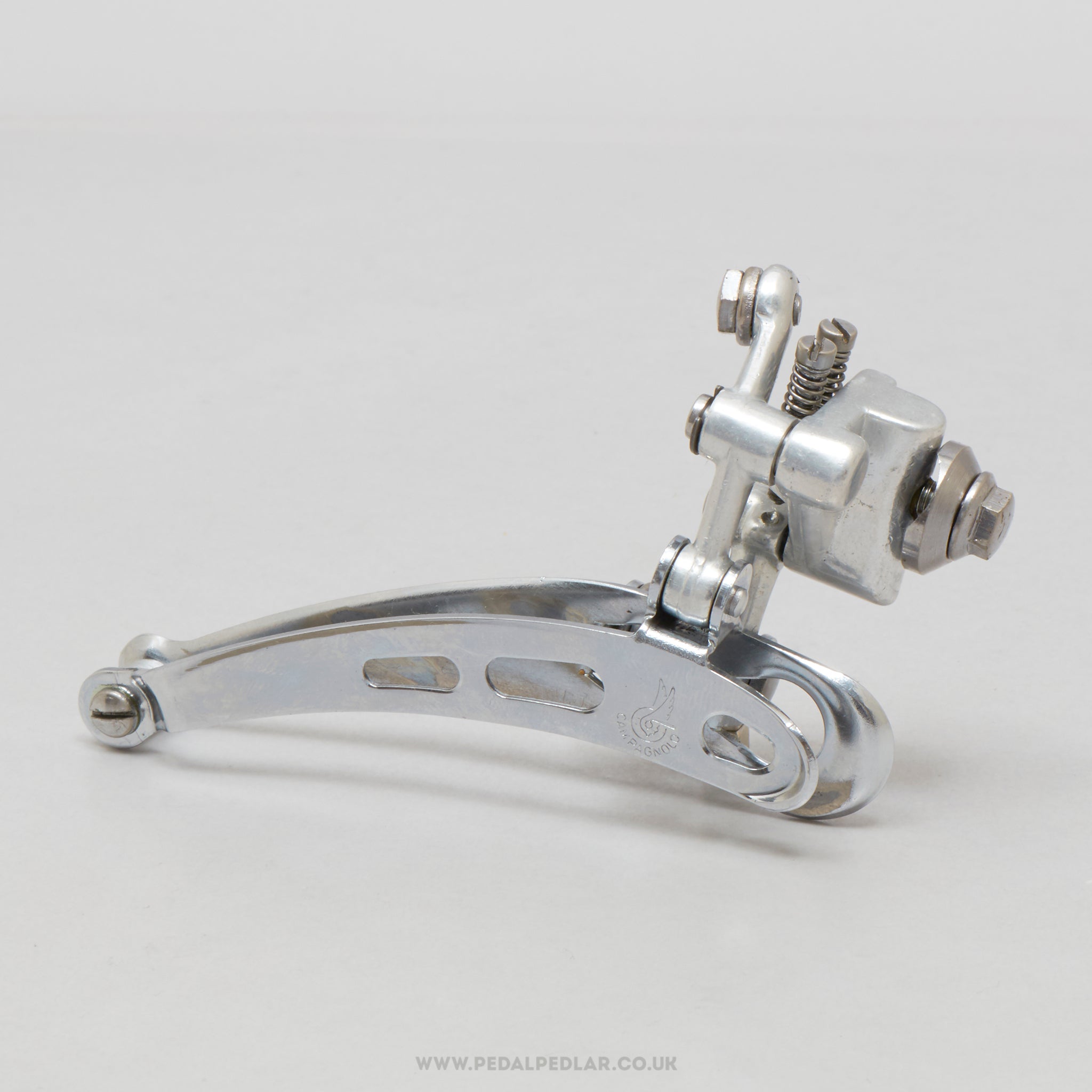 Campagnolo Nuovo/Super Record (1052/BZ) 11th Gen Vintage Braze-On Front Derailleur - Pedal Pedlar - Bike Parts For Sale