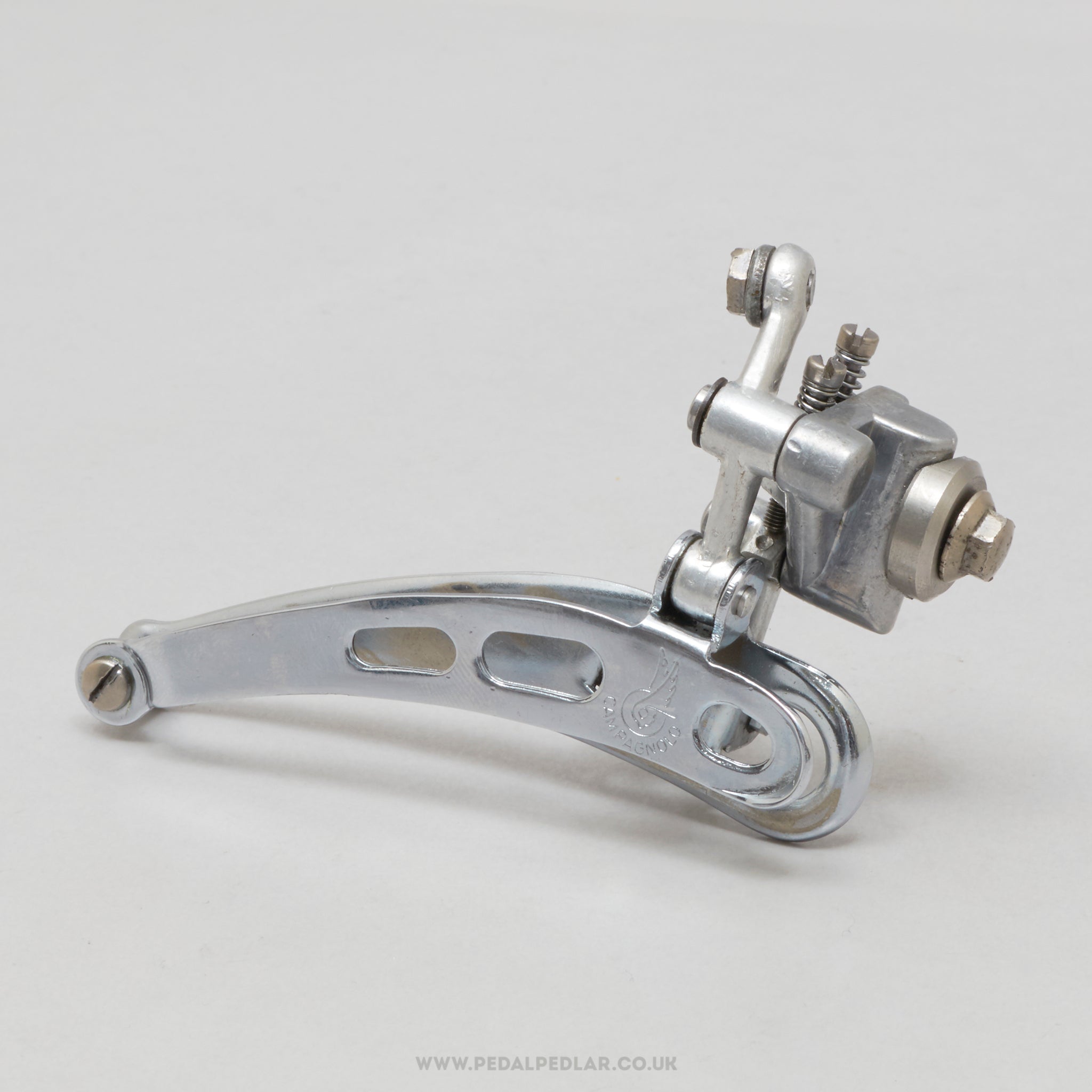 Campagnolo Nuovo/Super Record (1052/BZ) 11th Gen Vintage Braze-On Front Derailleur - Pedal Pedlar - Bike Parts For Sale