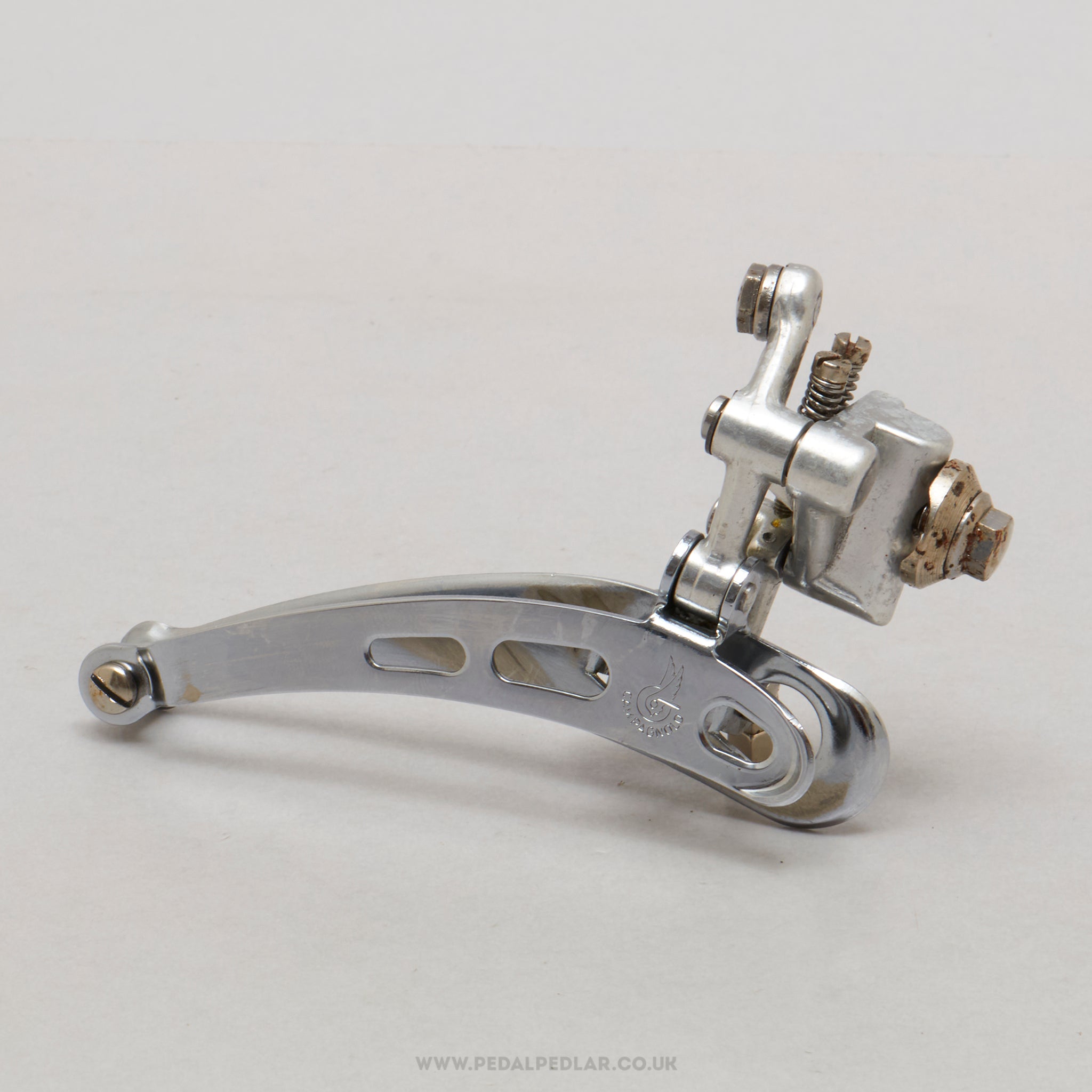 Campagnolo Nuovo/Super Record (1052/BZ) 11th Gen Vintage Braze-On Front Derailleur - Pedal Pedlar - Bike Parts For Sale