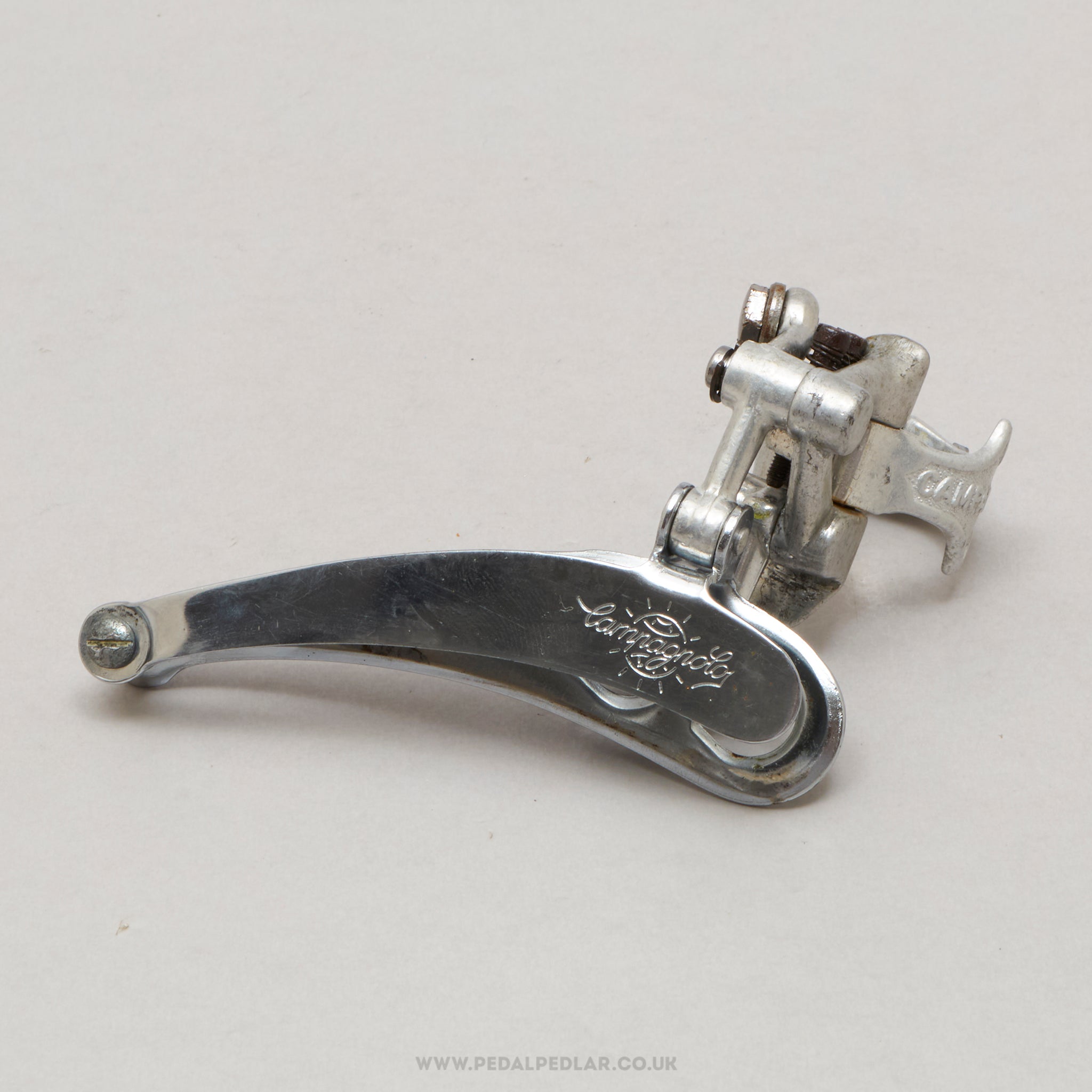 Campagnolo Nuovo/Super Record (1052/1) 6th Gen Vintage Clamp-On 28.6 mm Front Derailleur - Pedal Pedlar - Bike Parts For Sale