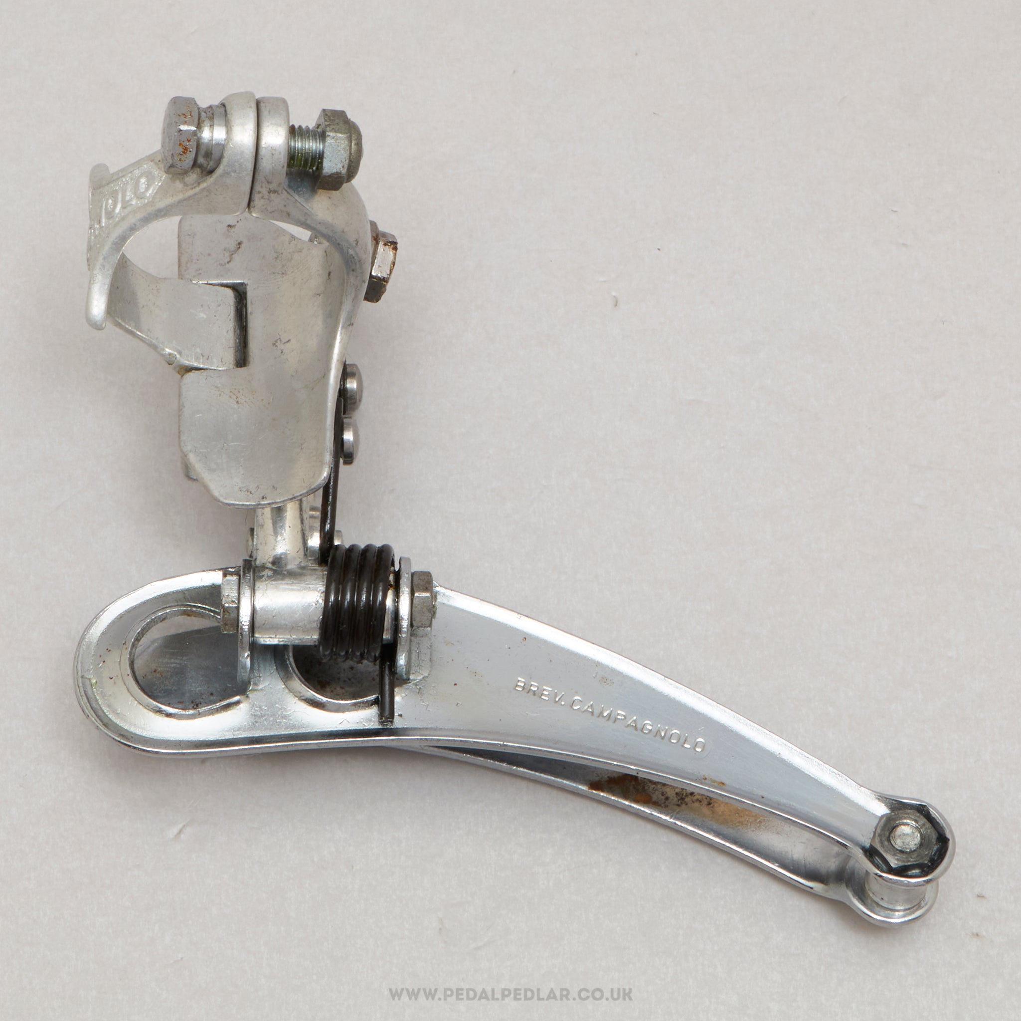 Campagnolo Nuovo/Super Record (1052/1) 6th Gen Vintage Clamp-On 28.6 mm Front Derailleur - Pedal Pedlar - Bike Parts For Sale