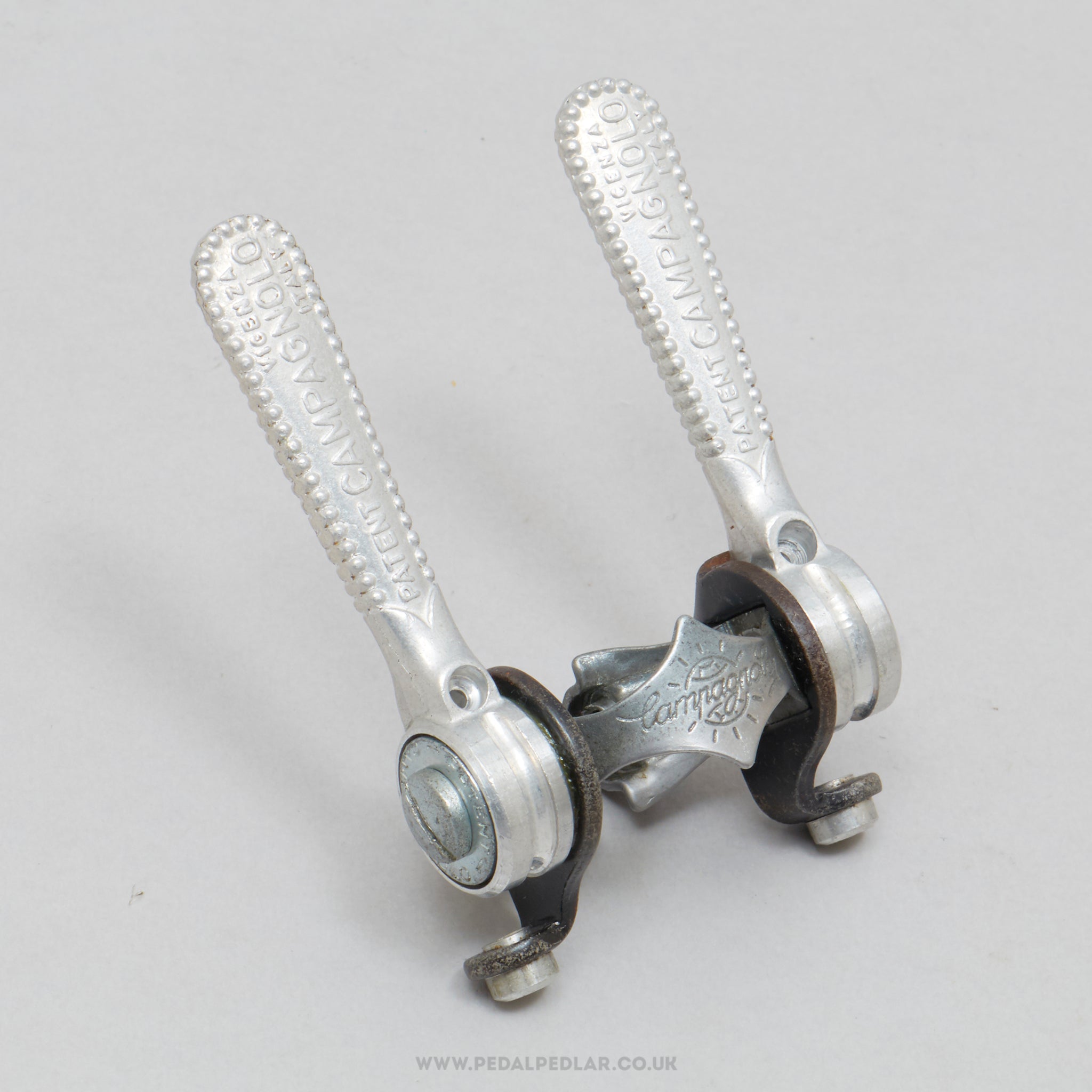 Campagnolo Gran Sport (1014) Vintage Clamp-On Downtube Shifters - Pedal Pedlar - Bike Parts For Sale