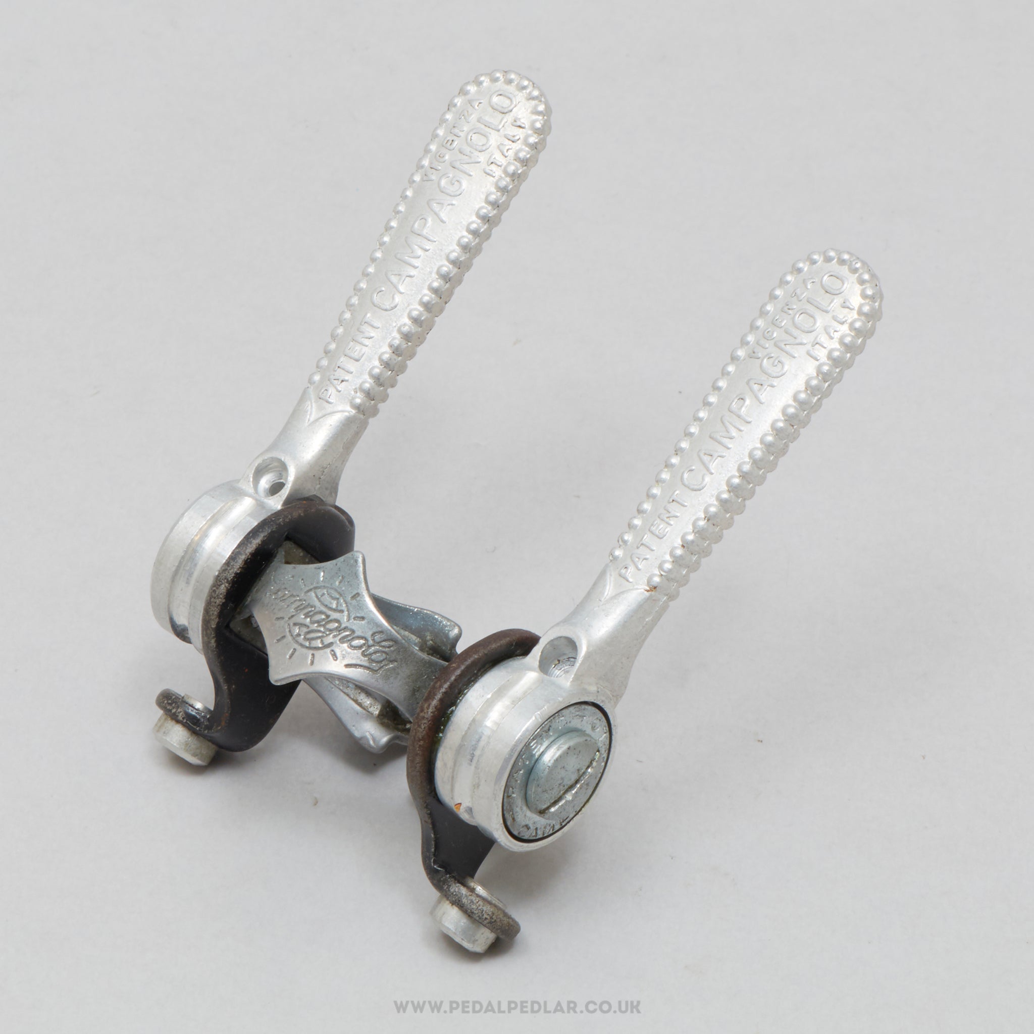 Campagnolo Gran Sport (1014) Vintage Clamp-On Downtube Shifters - Pedal Pedlar - Bike Parts For Sale