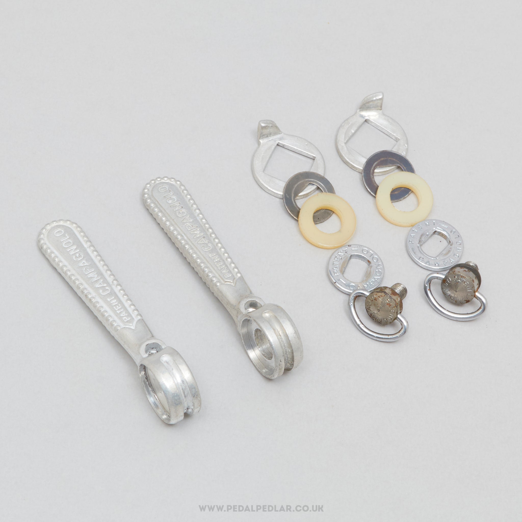 Campagnolo Nuovo/Super Record (1013/5N / 1013/6N) Vintage Braze-on Downtube Shifters - Pedal Pedlar - Bike Parts For Sale