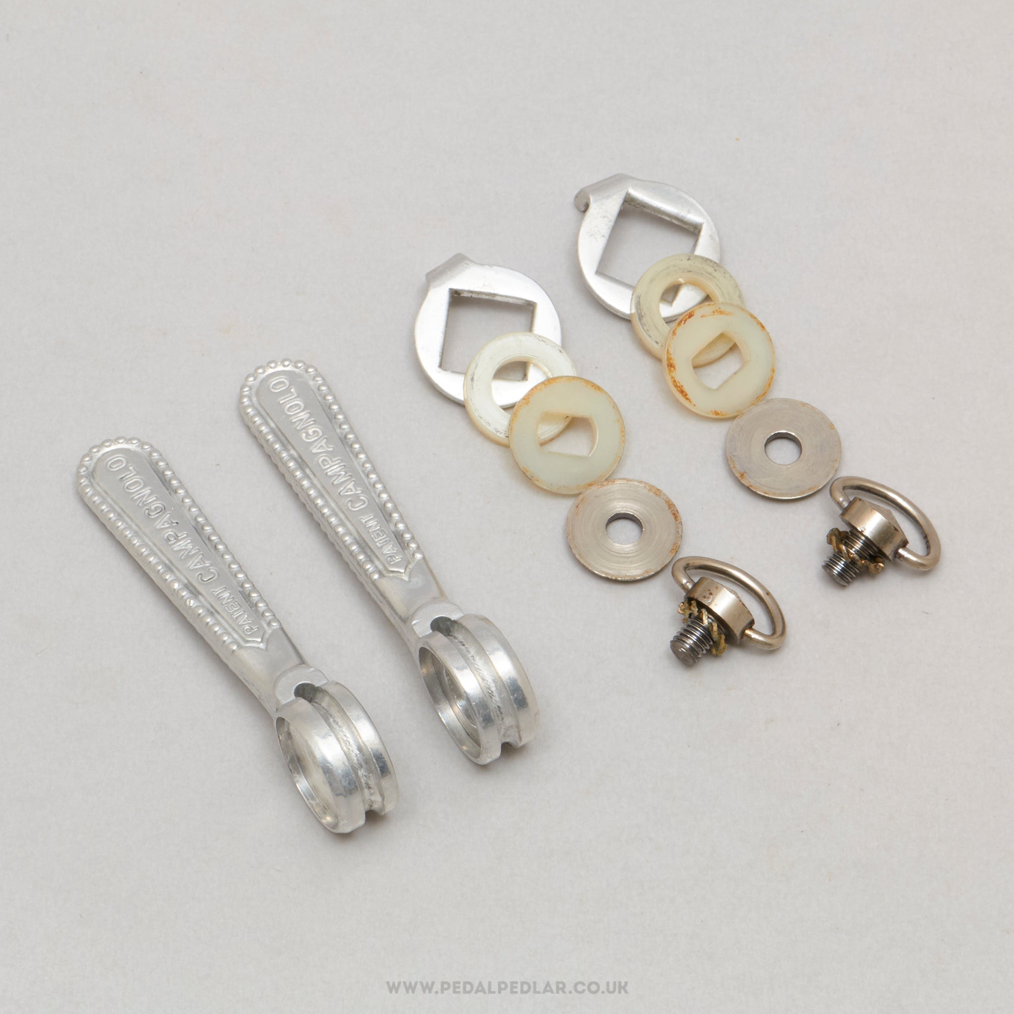 Campagnolo Nuovo/Super Record (1013/5N / 1013/6N) Vintage Braze-On Downtube Shifters - Pedal Pedlar - Bike Parts For Sale