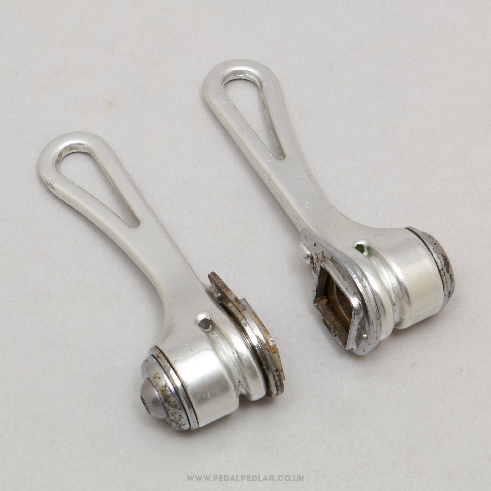 Simplex Super L.J. (SLJ 5068 / 5059) Retrofriction Last Type Vintage Braze-On Downtube Shifters - Pedal Pedlar - Bike Parts For Sale