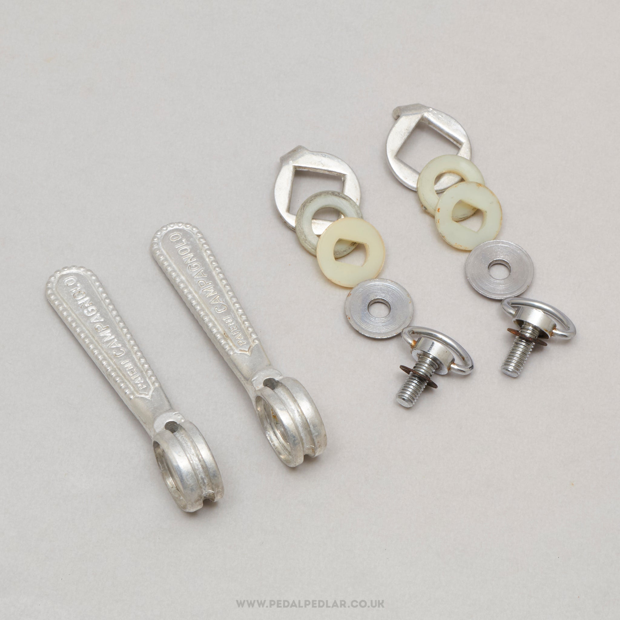 Campagnolo Nuovo/Super Record (1013/5N / 1013/6N) Vintage Braze-On Downtube Shifters - Pedal Pedlar - Bike Parts For Sale