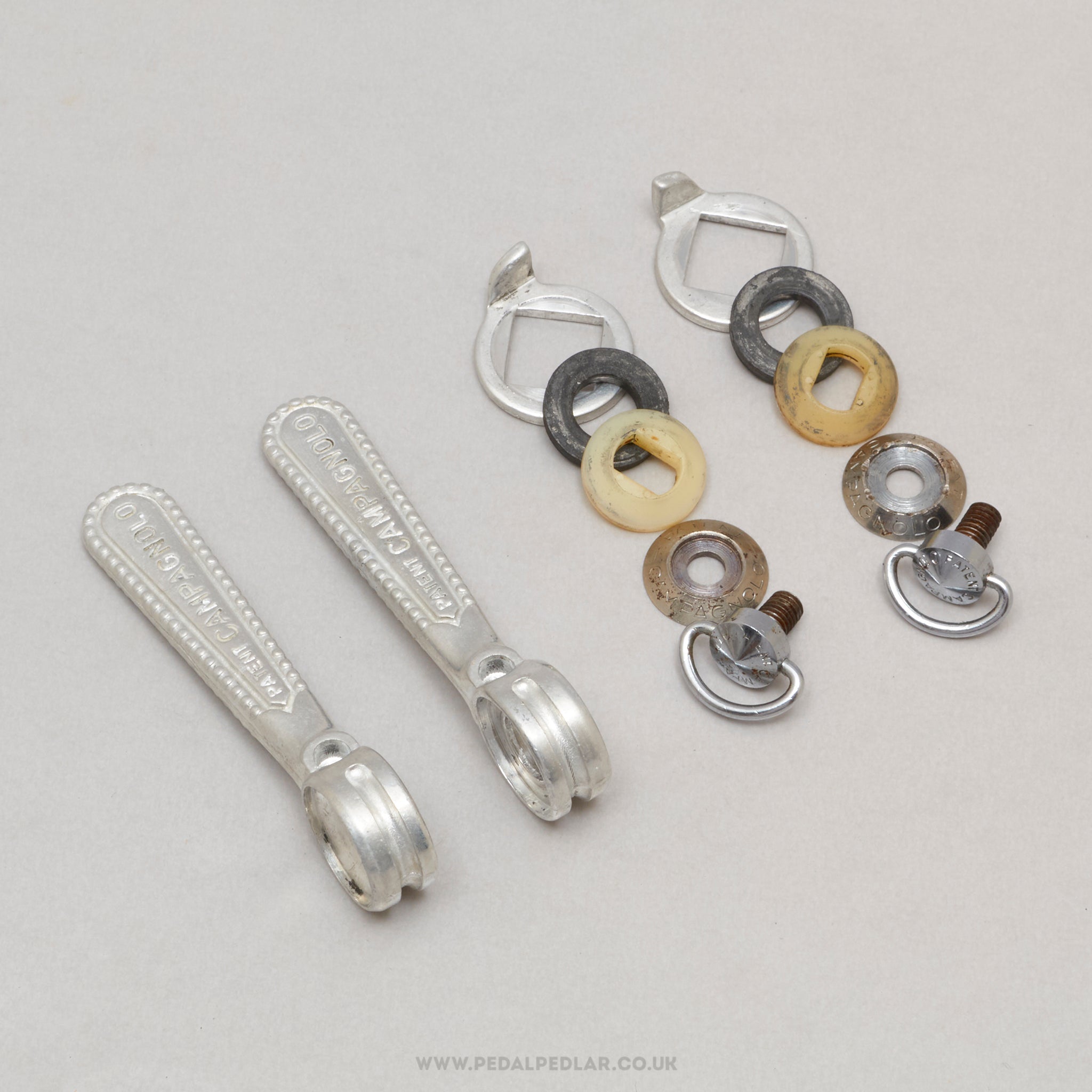 Campagnolo Nuovo/Super Record (1013/5N / 1013/6N) Vintage Braze-On Downtube Shifters - Pedal Pedlar - Bike Parts For Sale