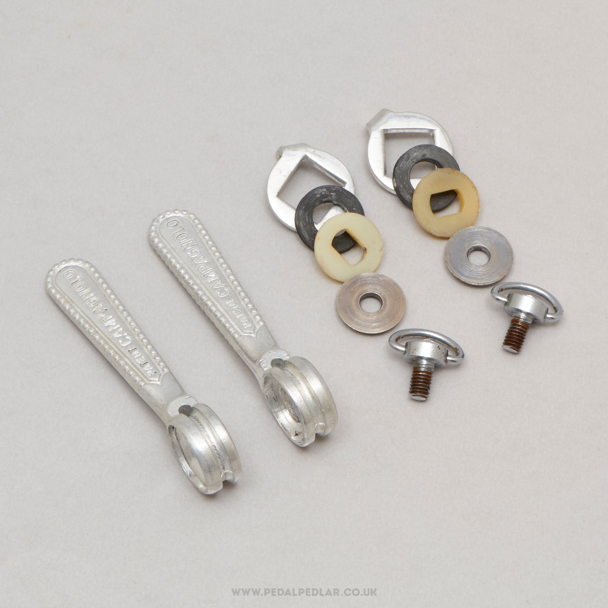 Campagnolo Nuovo/Super Record (1013/5N / 1013/6N) Vintage Braze-On Downtube Shifters - Pedal Pedlar - Bike Parts For Sale