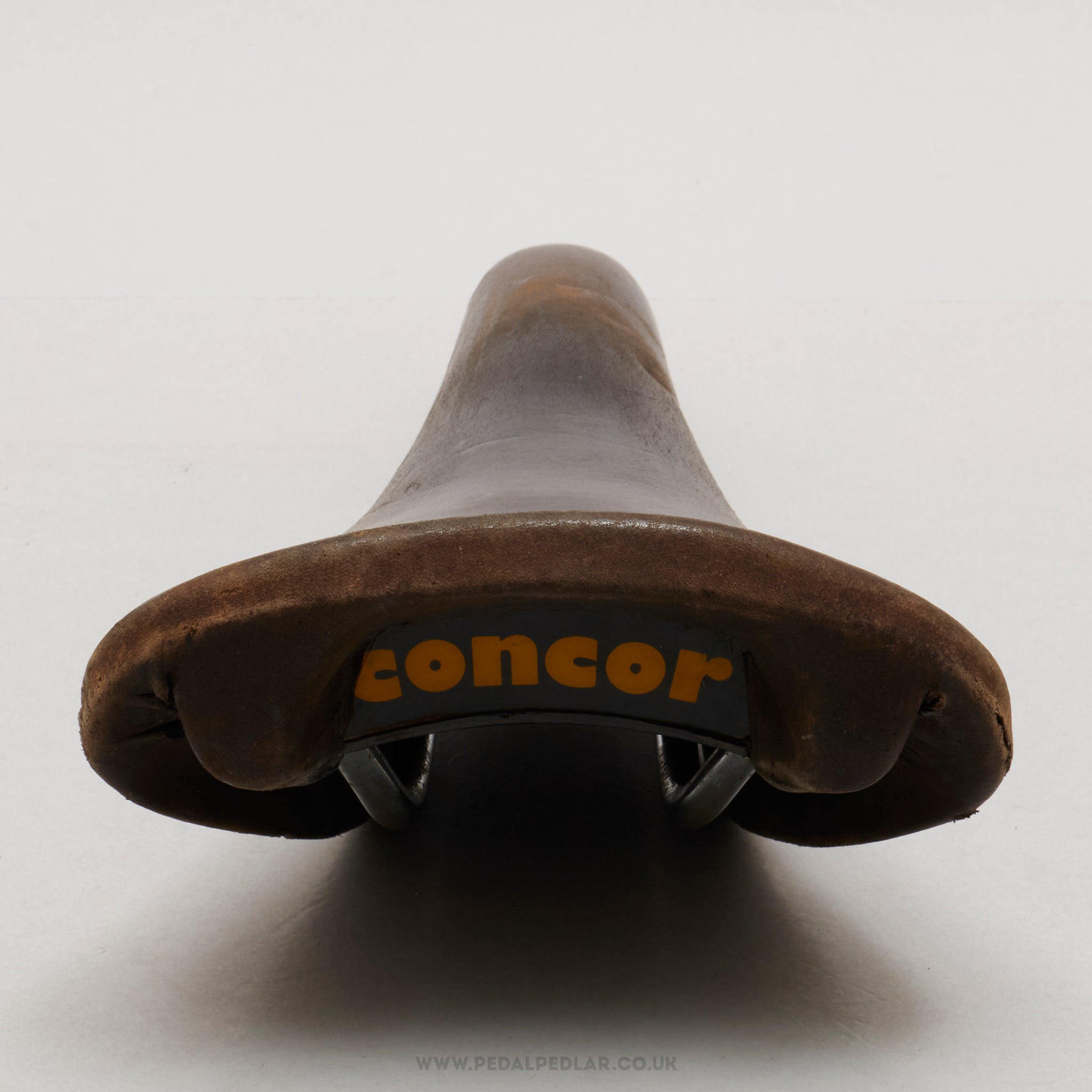 Selle San Marco Concor Supercorsa Vintage Black Leather Saddle - Pedal Pedlar - Bike Parts For Sale