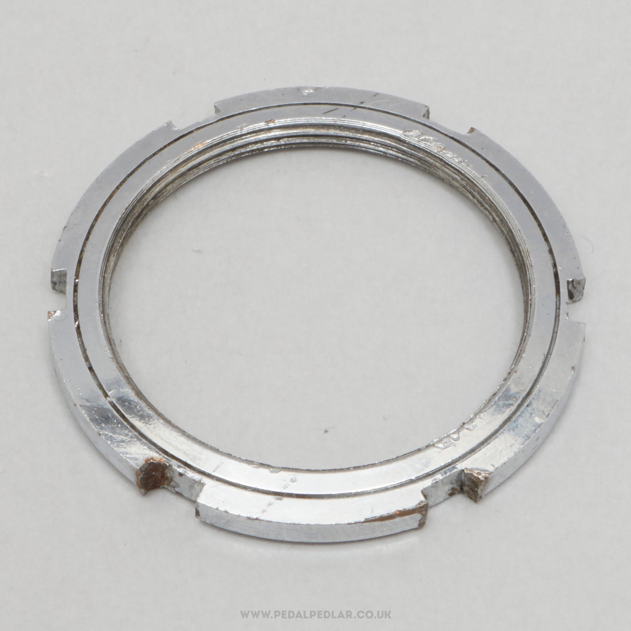 Campagnolo Nuovo/Super/C-Record (747) Vintage English Thread Bottom Bracket Lockring - Pedal Pedlar - Bike Parts For Sale