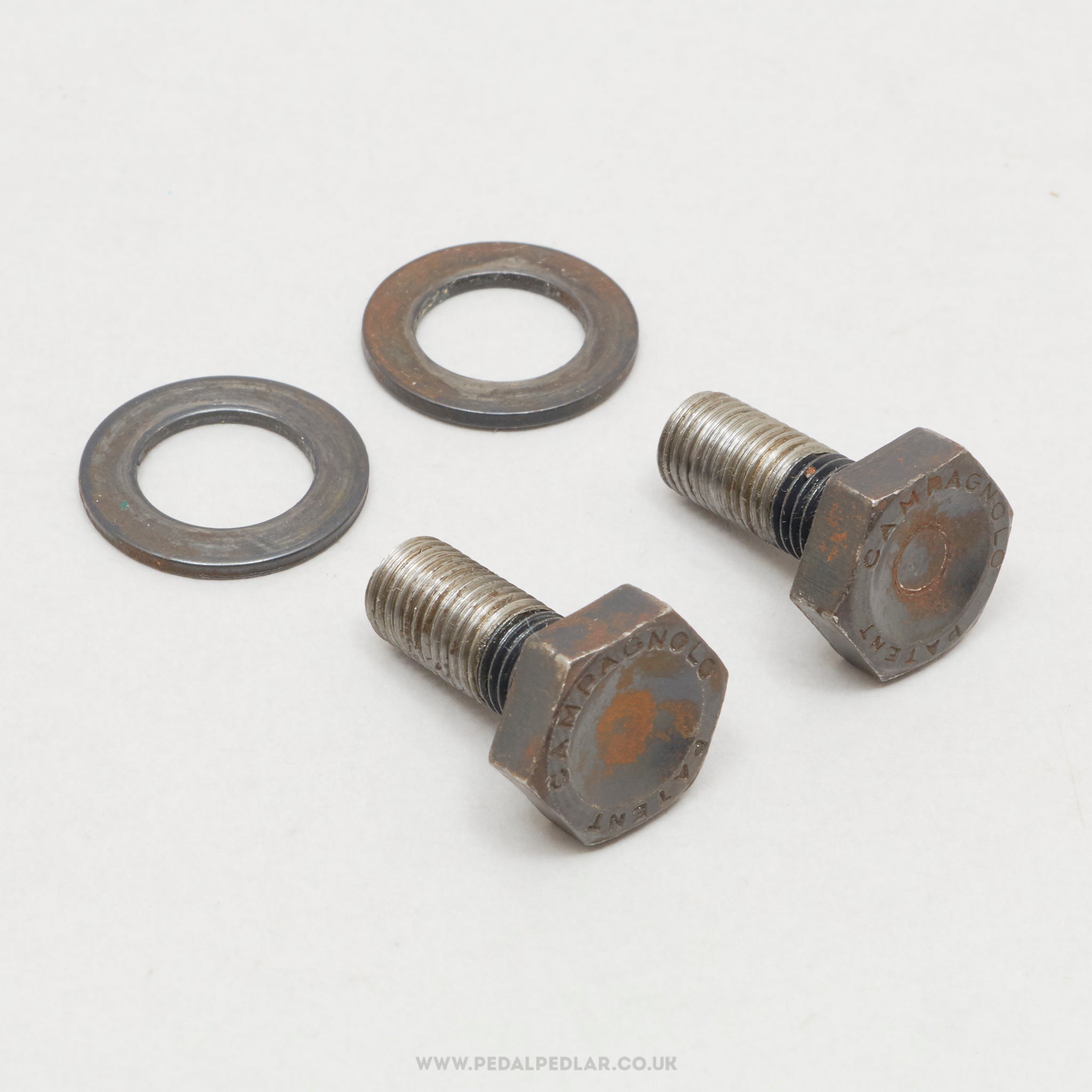 Campagnolo Nuovo/Super Record / Gran Sport (748) Black Vintage Crank Arm Bolts Set - Pedal Pedlar - Bike Parts For Sale