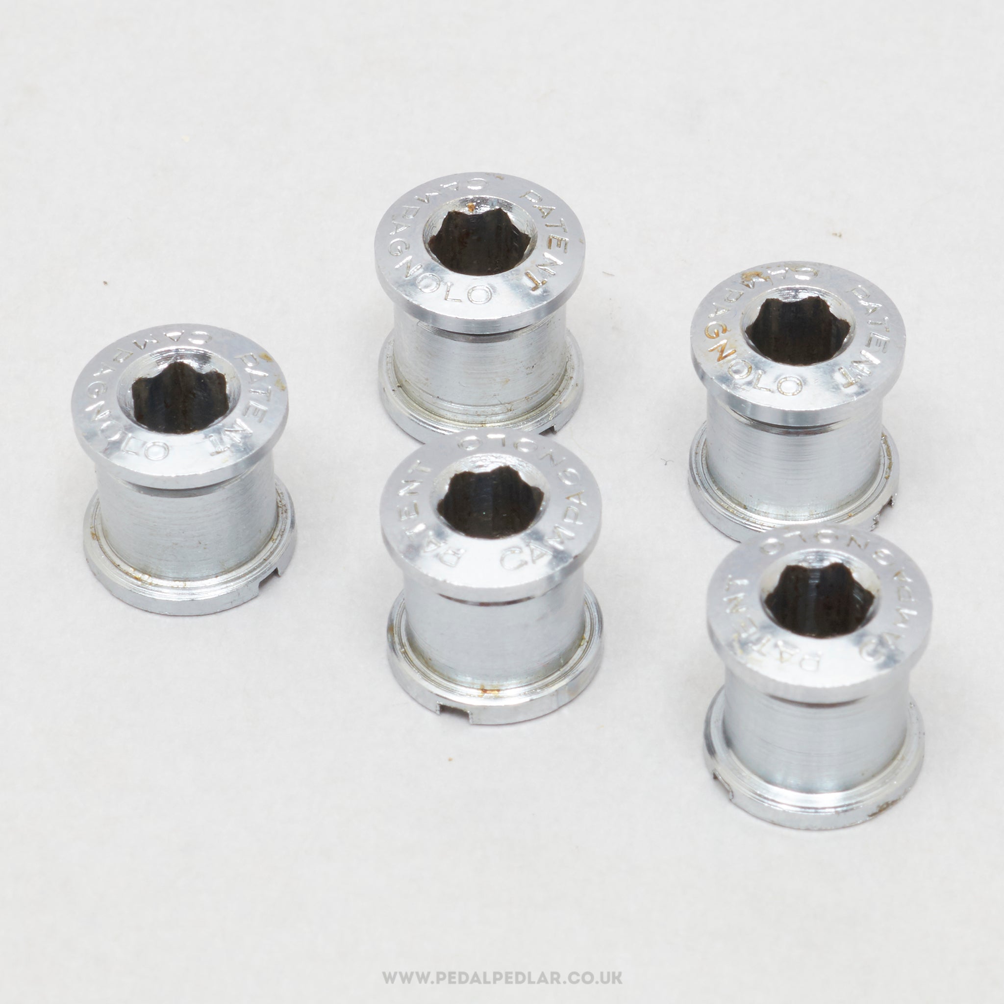 Campagnolo Nuovo/Super Record (754/755) 'Patent' Vintage Chainring Bolts Set - Pedal Pedlar - Bike Parts For Sale