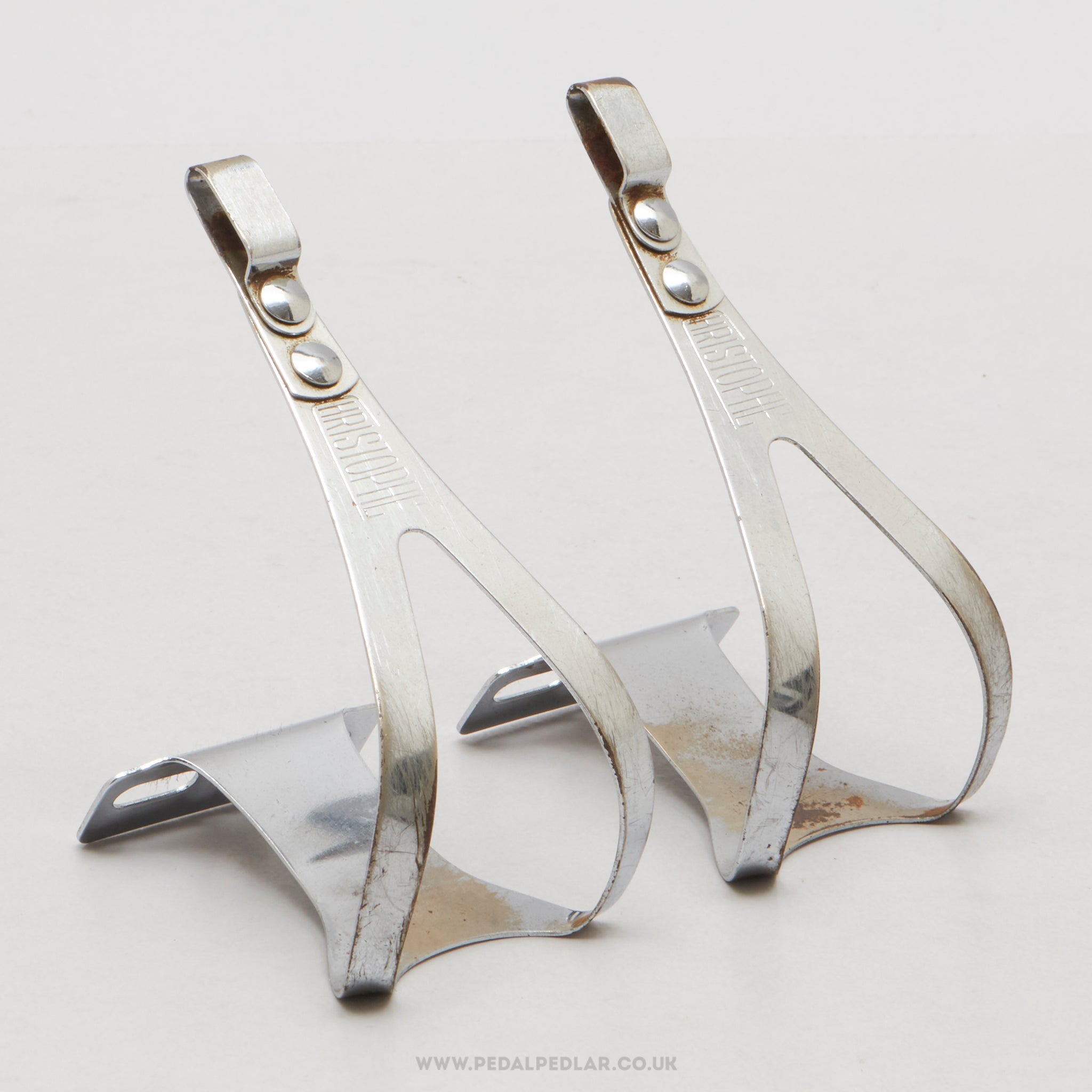Christophe 50 / 506 Early AFA Size M Vintage Steel Toe Clips - Pedal Pedlar - Bike Parts For Sale