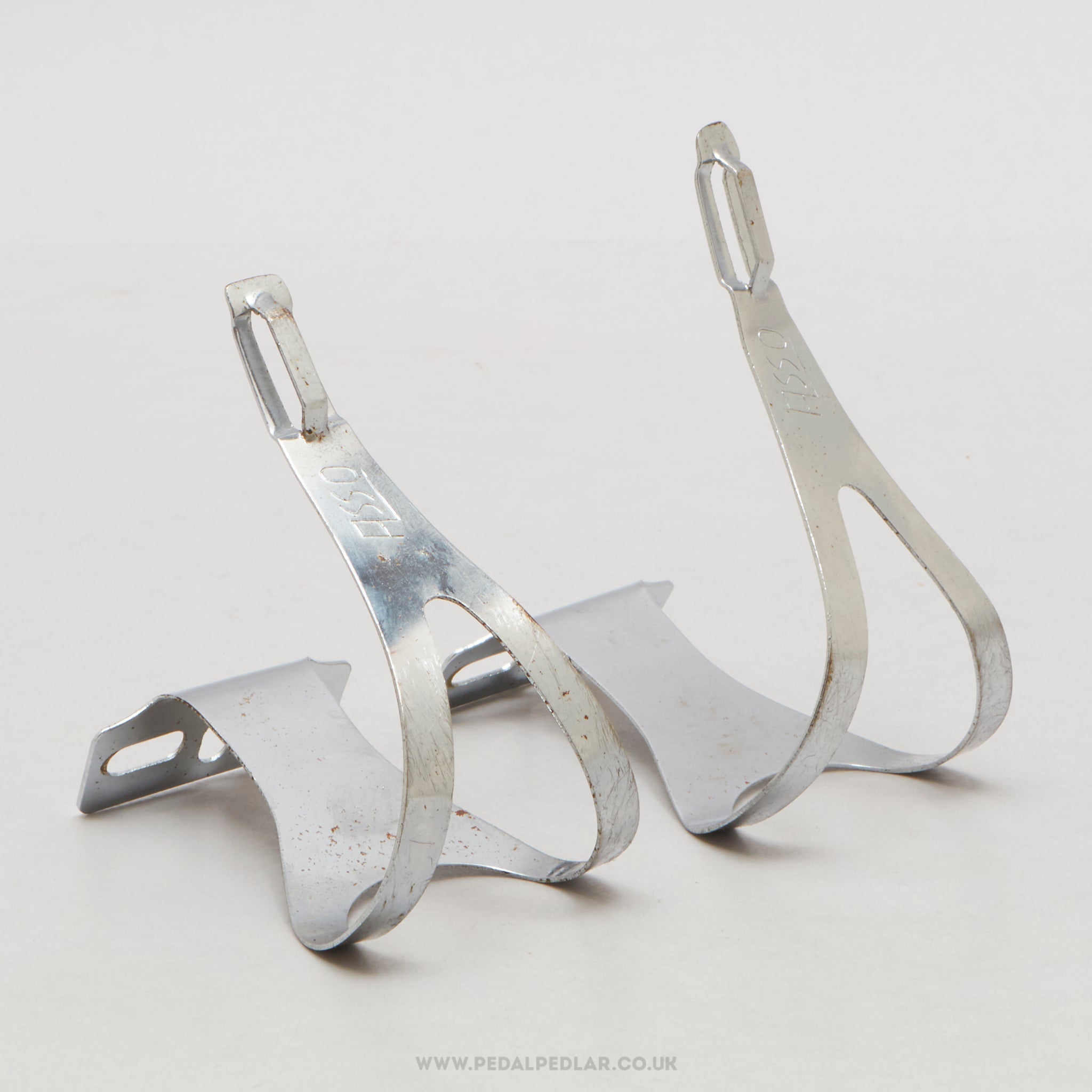 ALE ASSO Size L Vintage Steel Toe Clips - Pedal Pedlar - Bike Parts For Sale